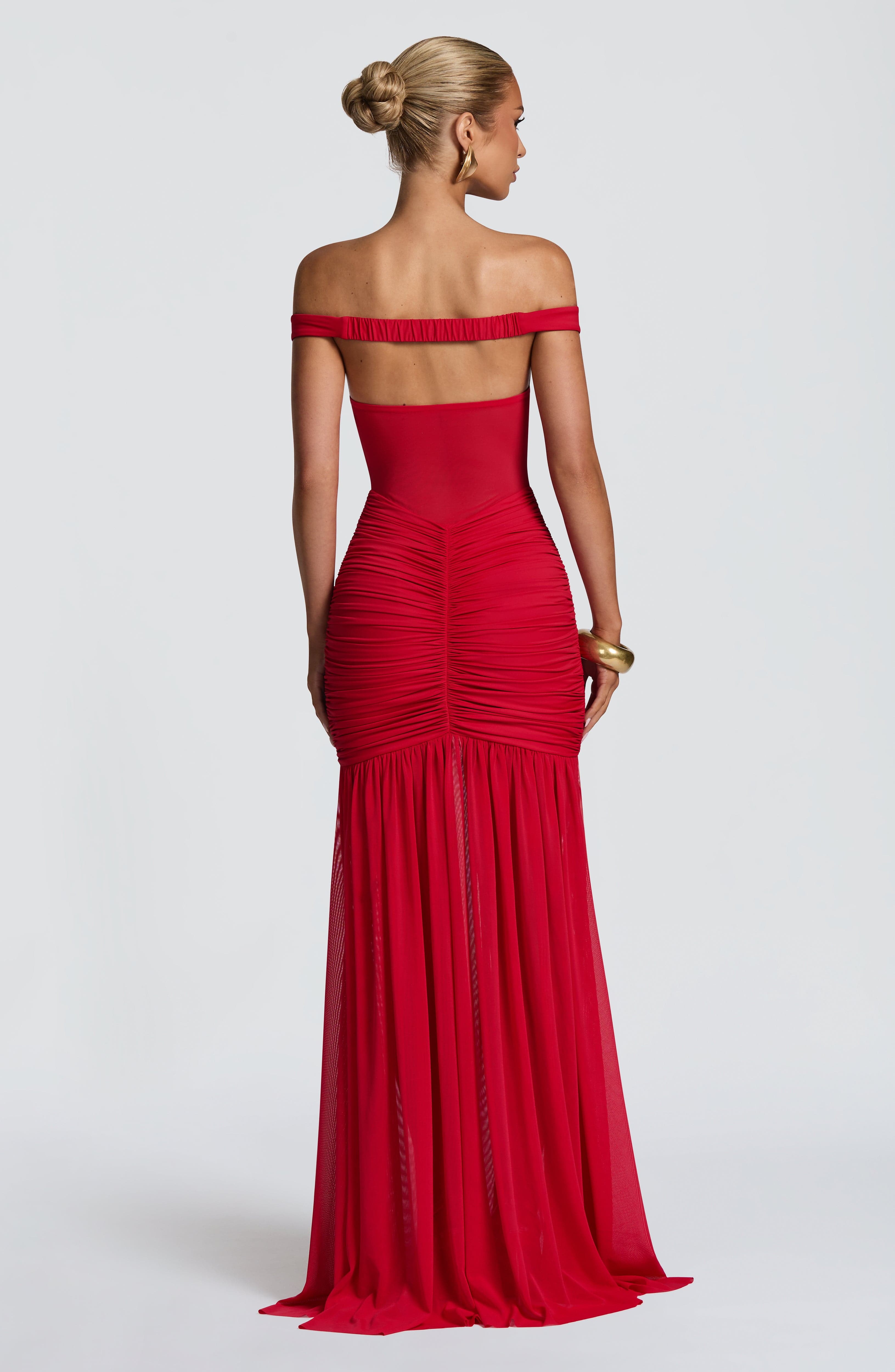 Alaia Red Maxi Dress