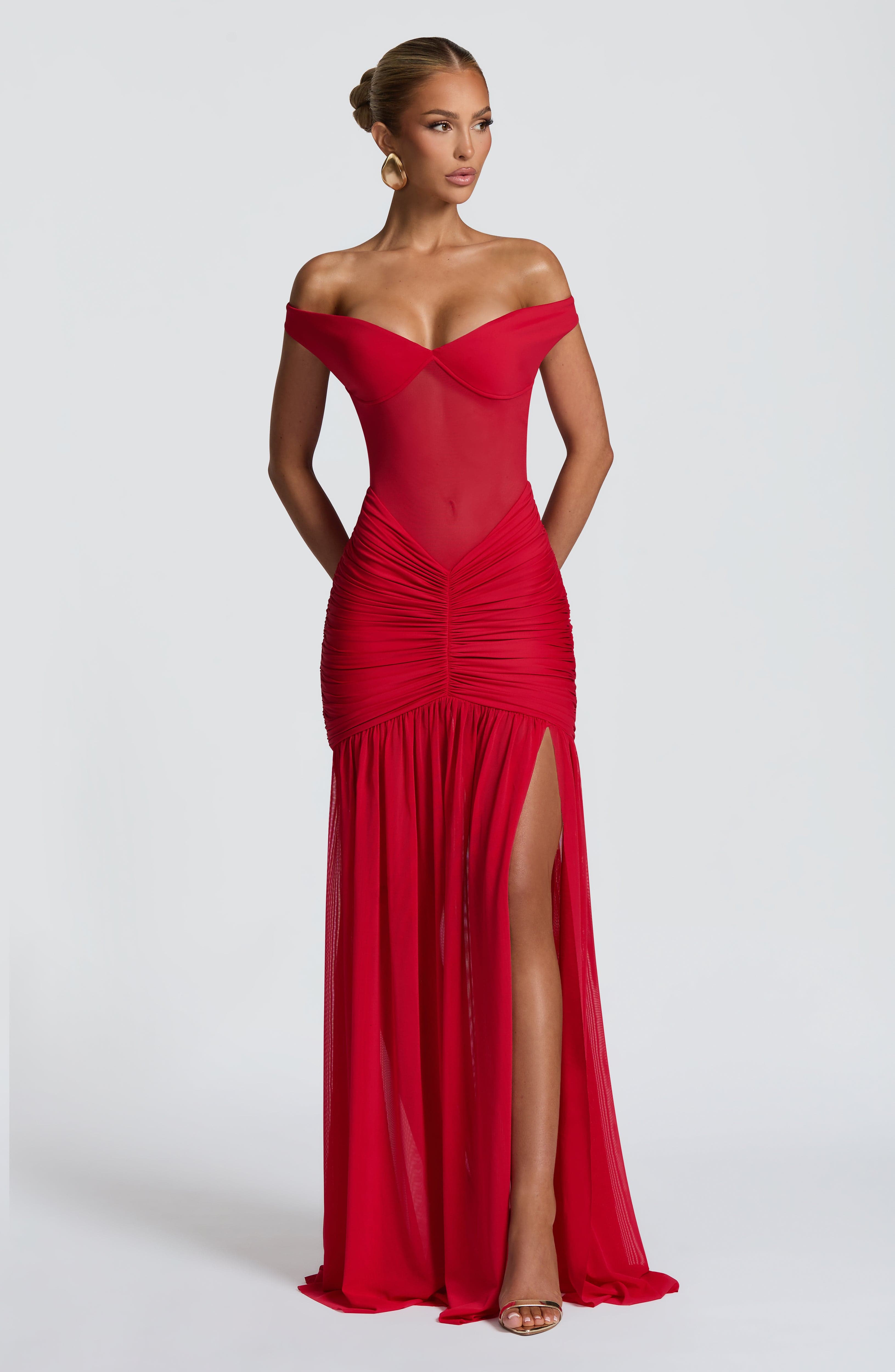 Alaia Red Maxi Dress