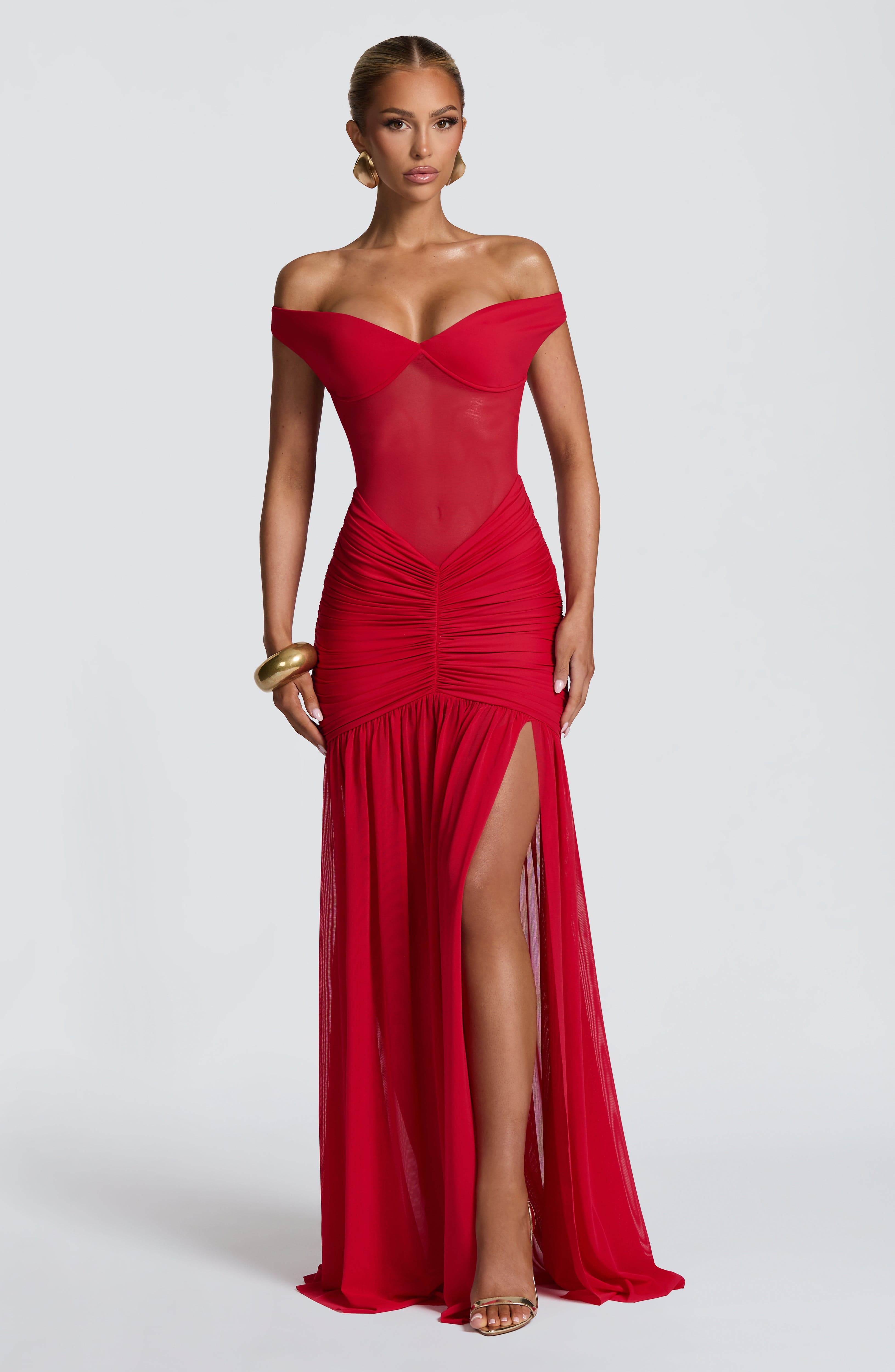 Alaia Red Maxi Dress
