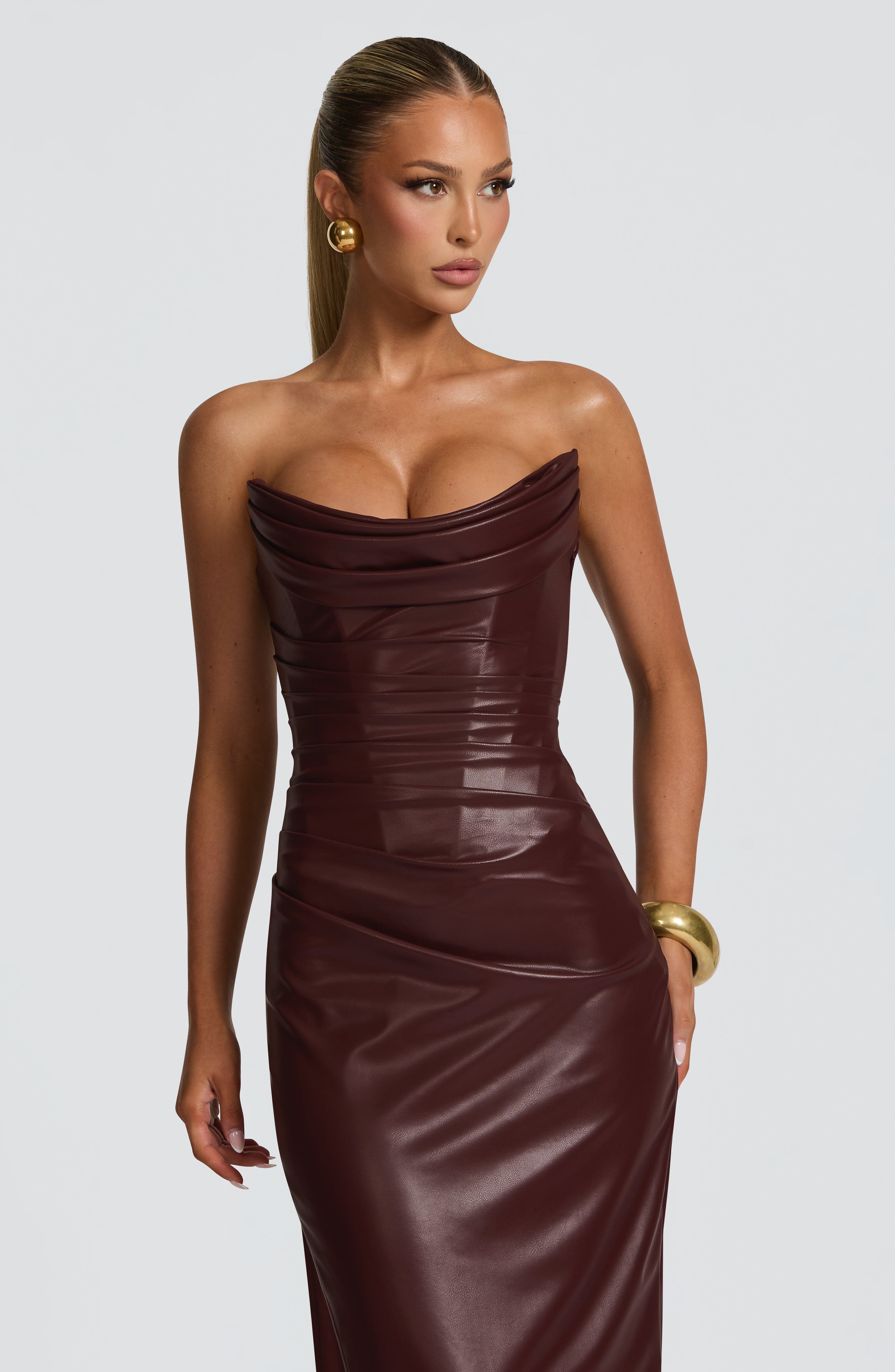 Burgundy Alba Maxi Dress