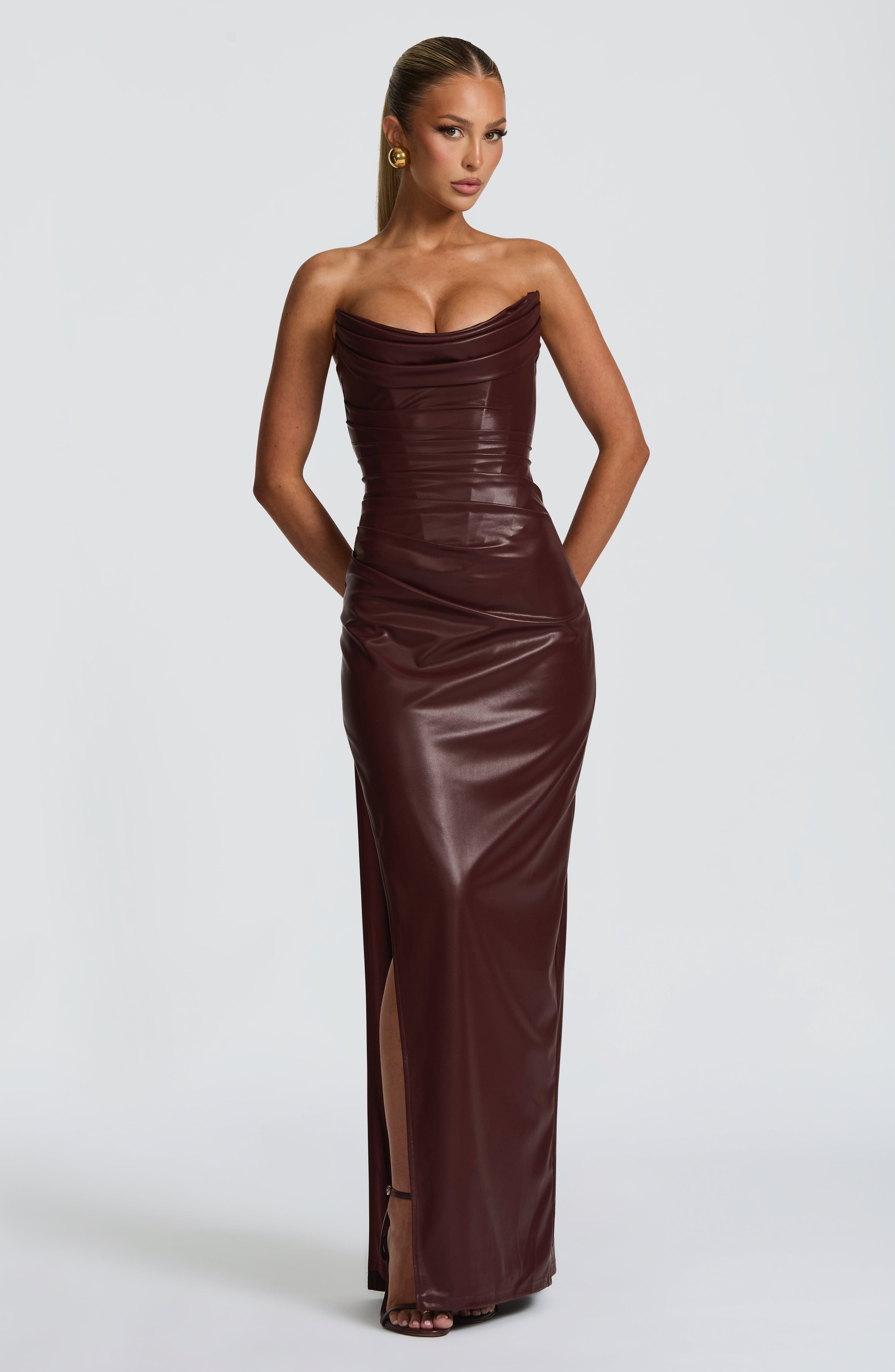 Burgundy Alba Maxi Dress