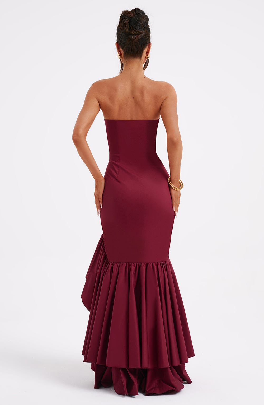 Burgundy Angelina Maxi Dress
