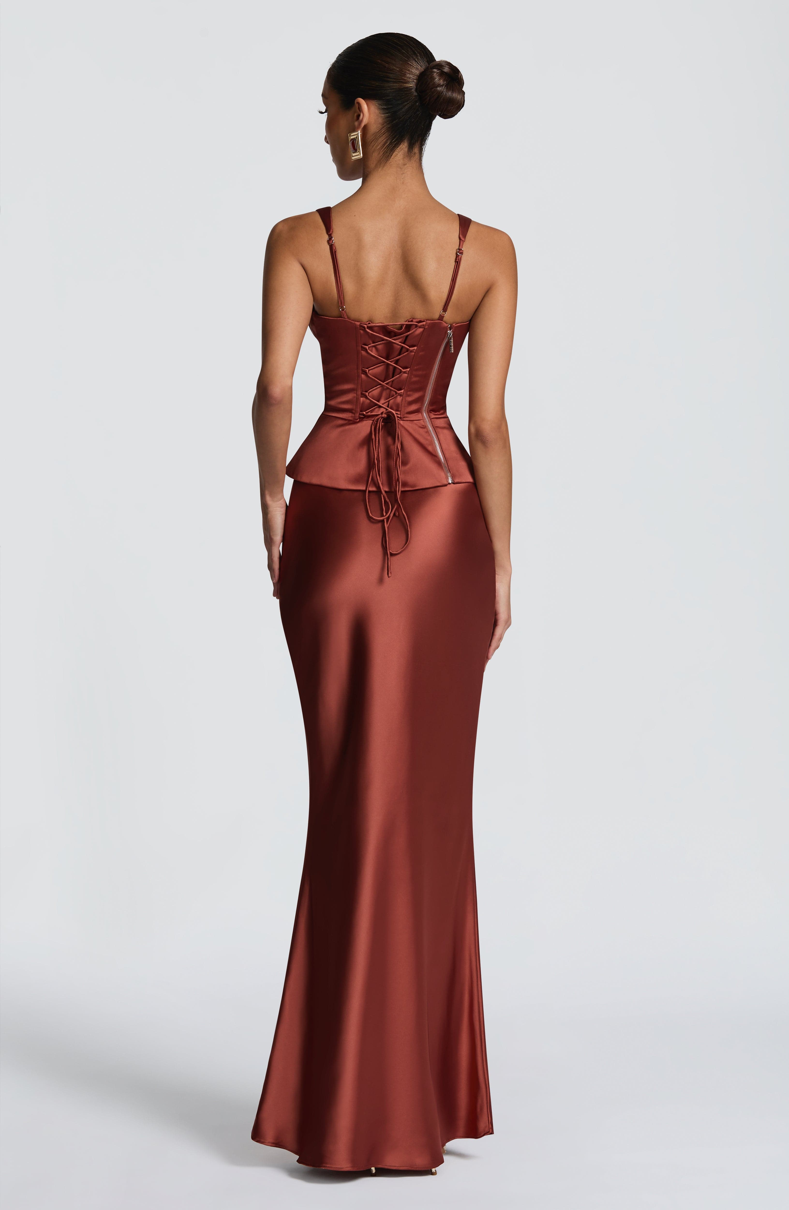 Rust Atlanta Maxi Skirt