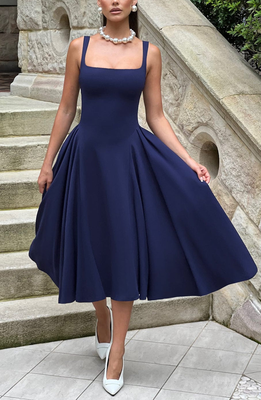 Pavlina Midi Dress in Wine ICYBOO