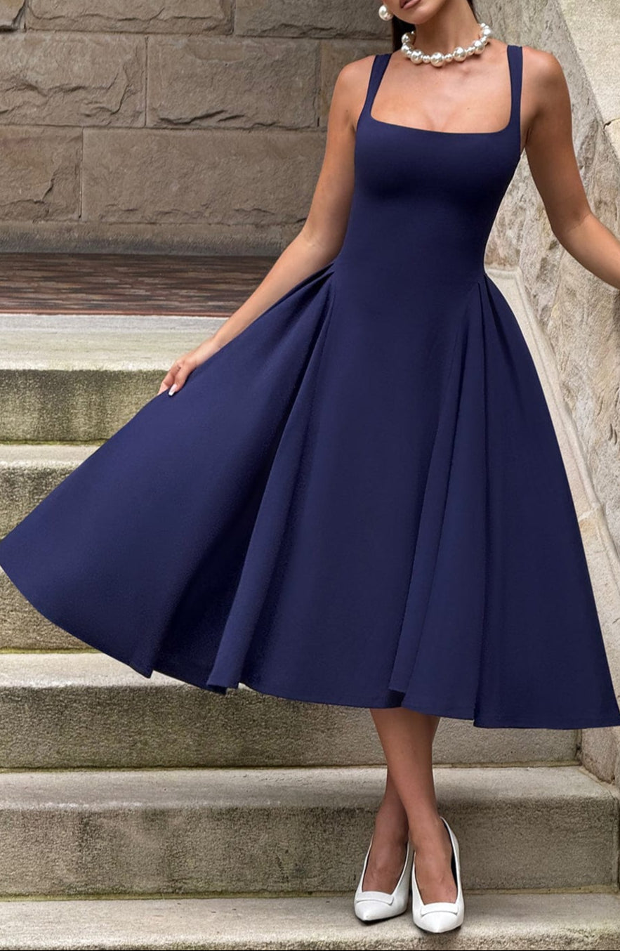 Pavlina Midi Dress in Wine ICYBOO