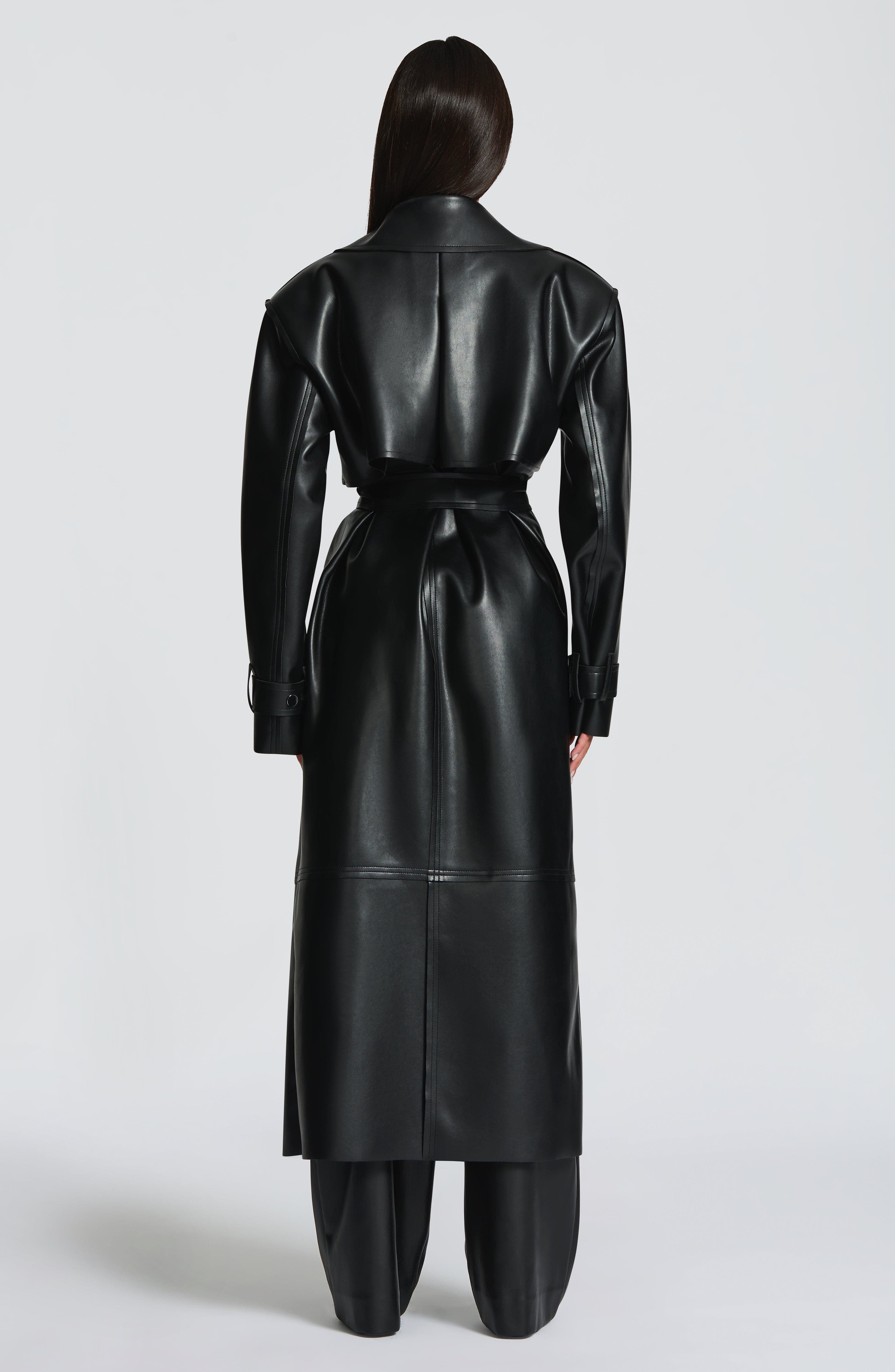 Bridget Black Trench Coat