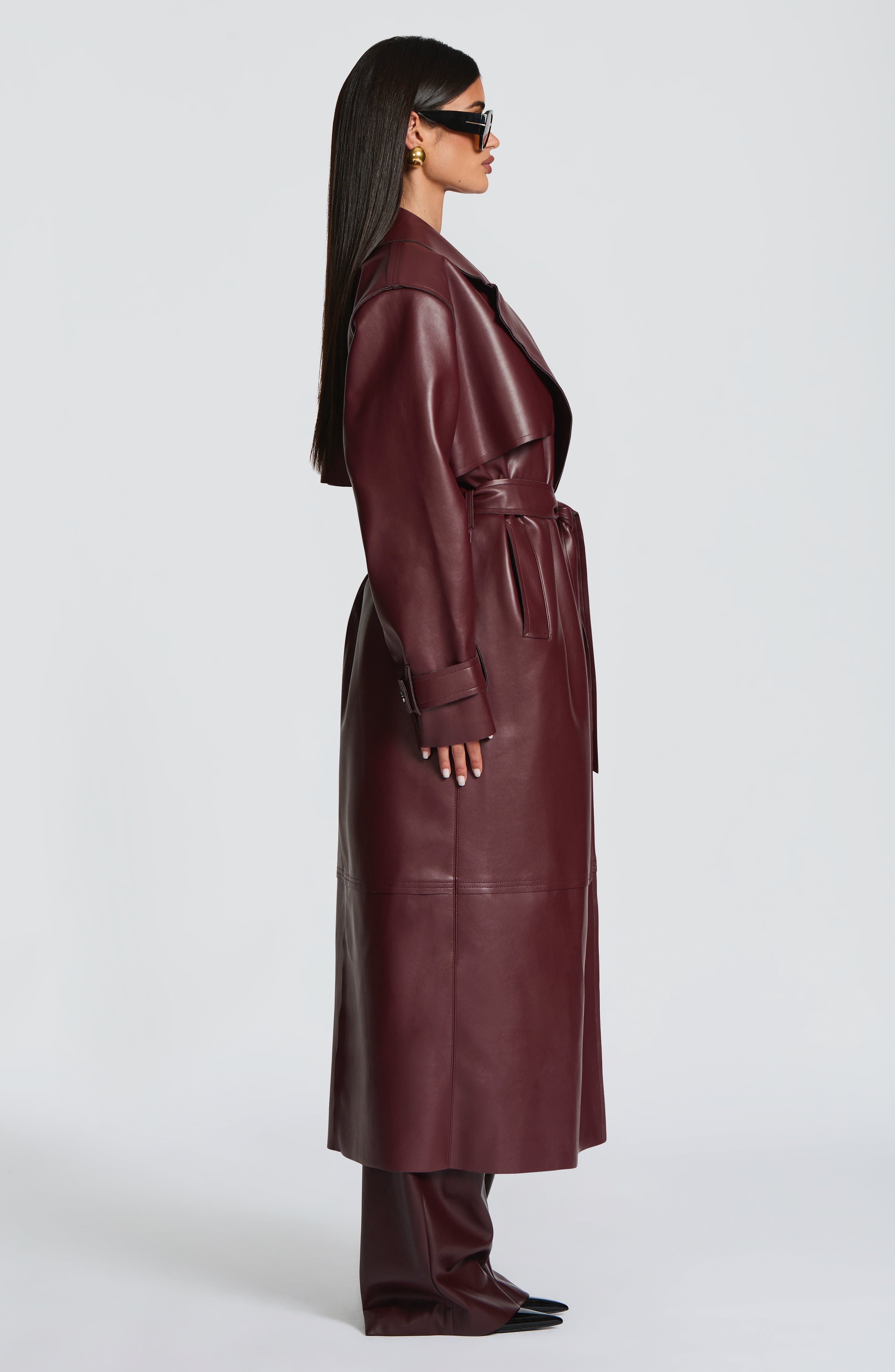 Plum Bridget Trench Coat