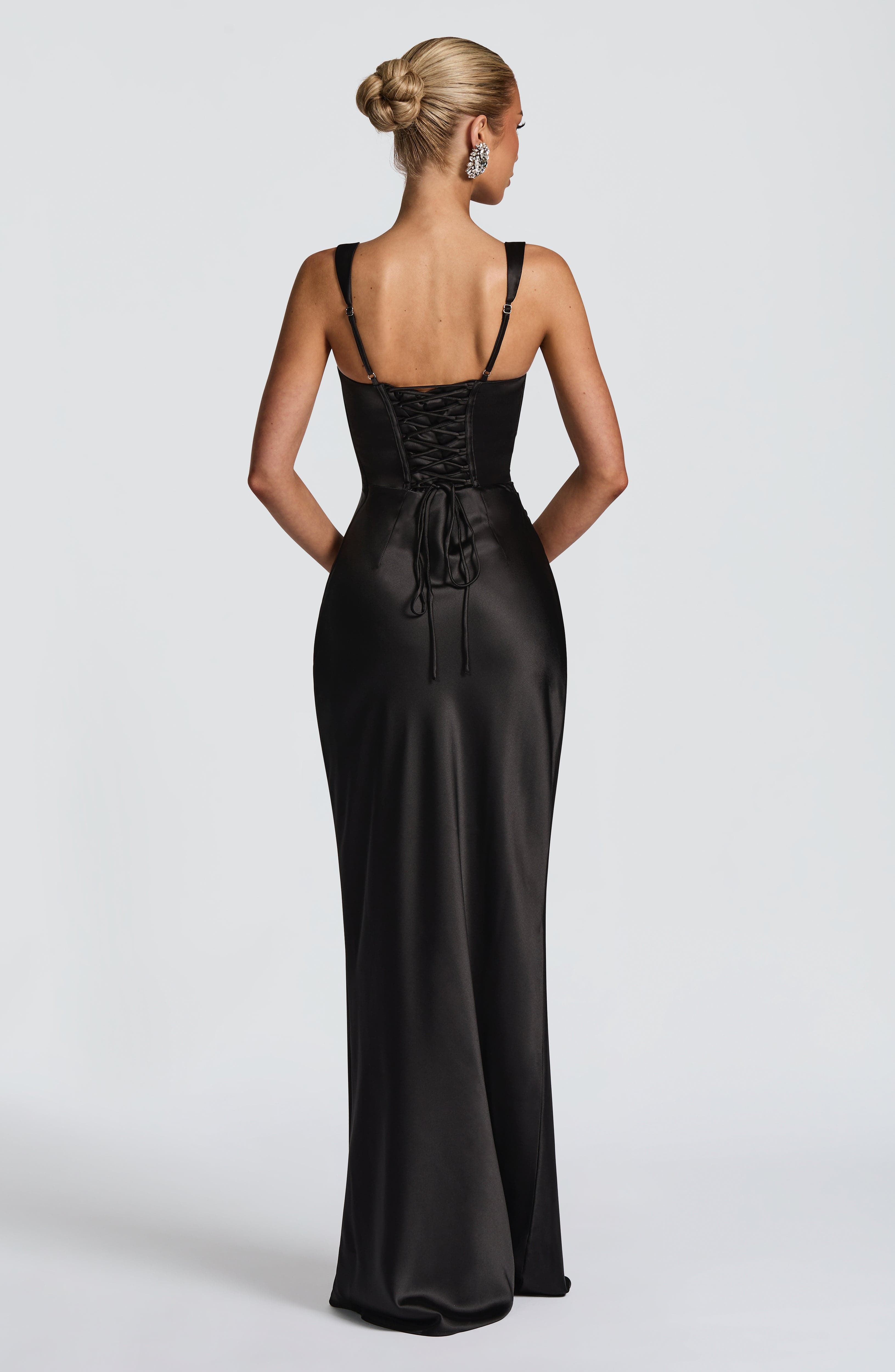 Calanthe Black Maxi Dress