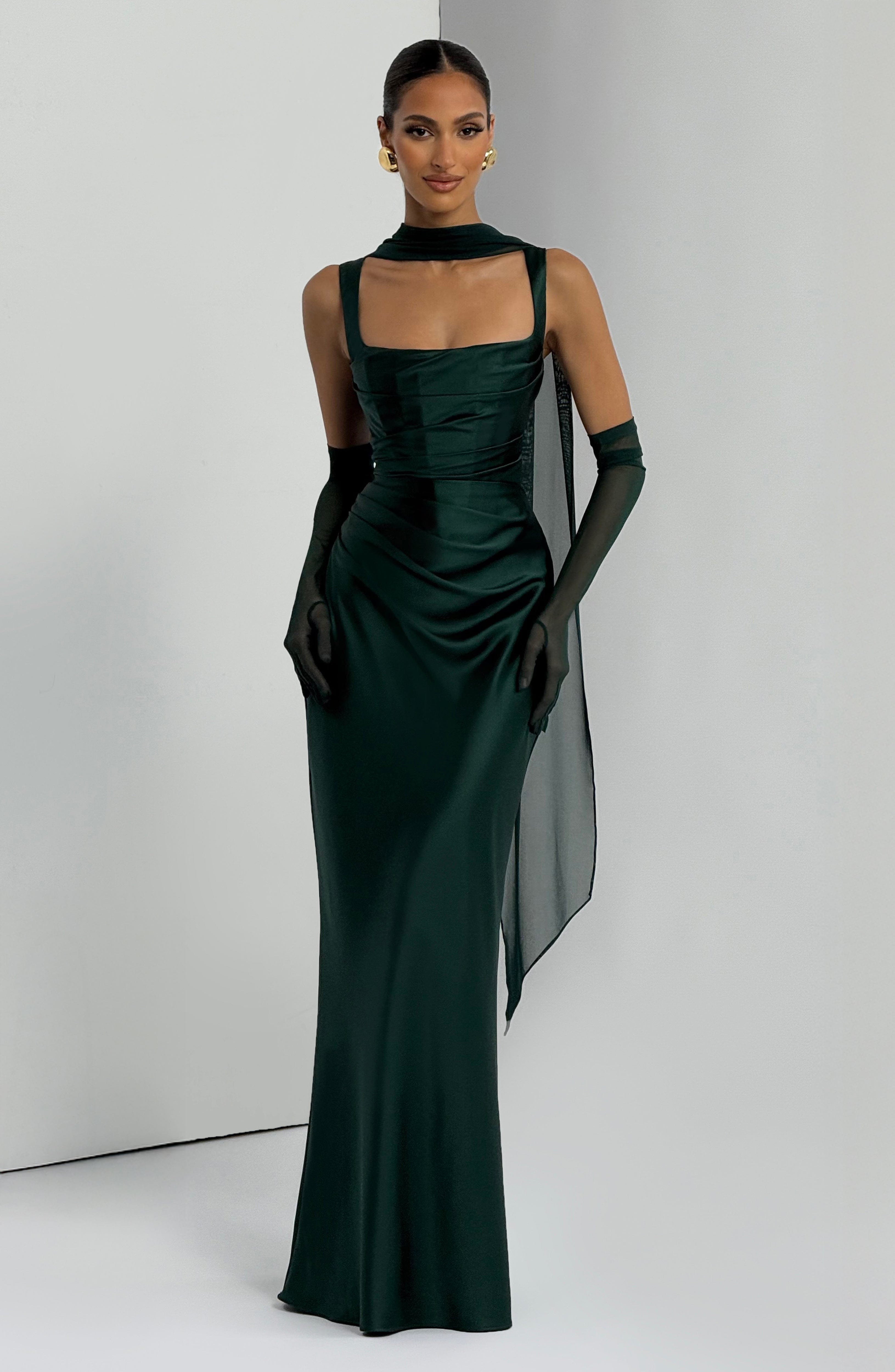 Emerald Calanthe Maxi Dress