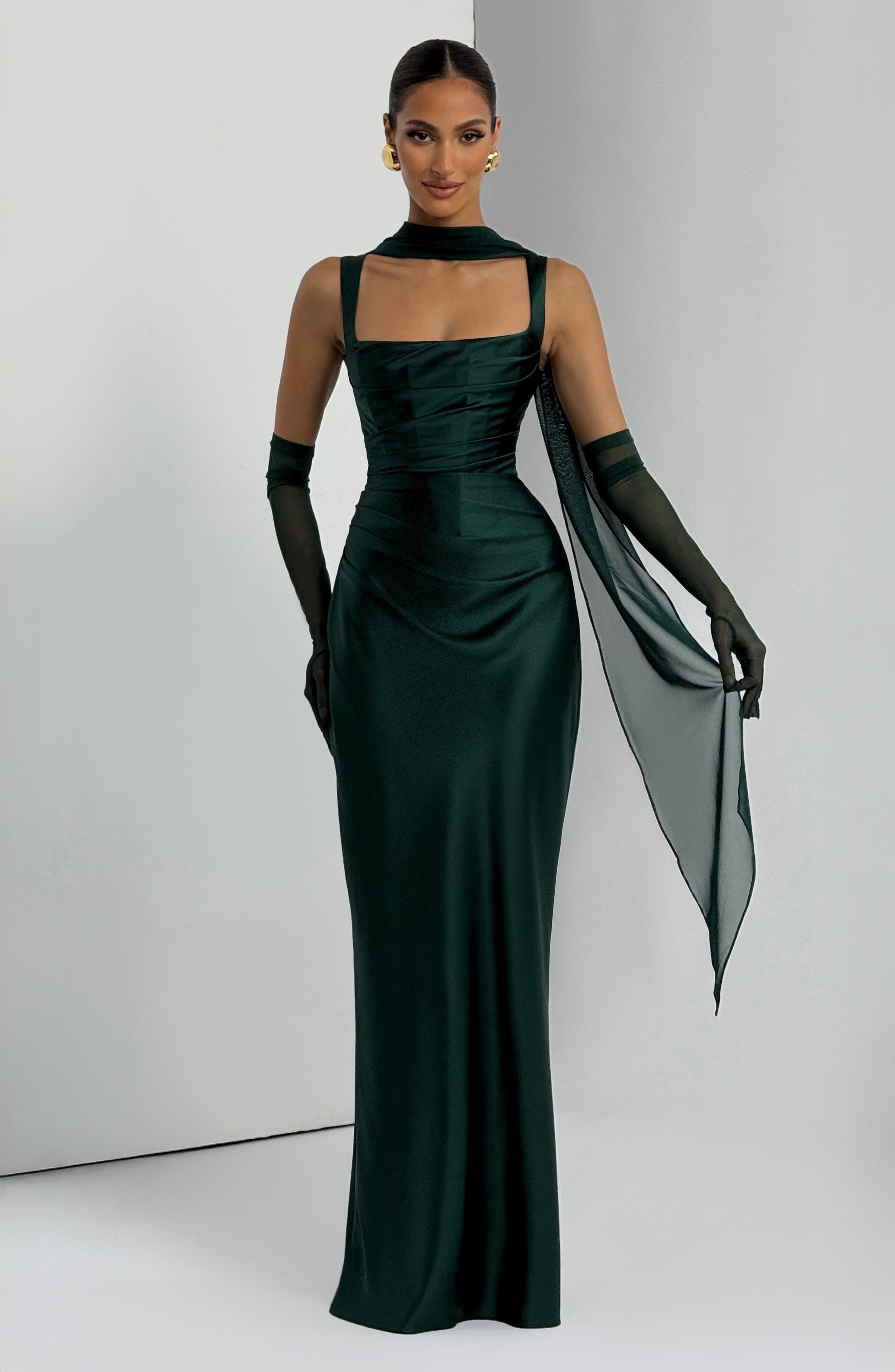 Emerald Calanthe Maxi Dress