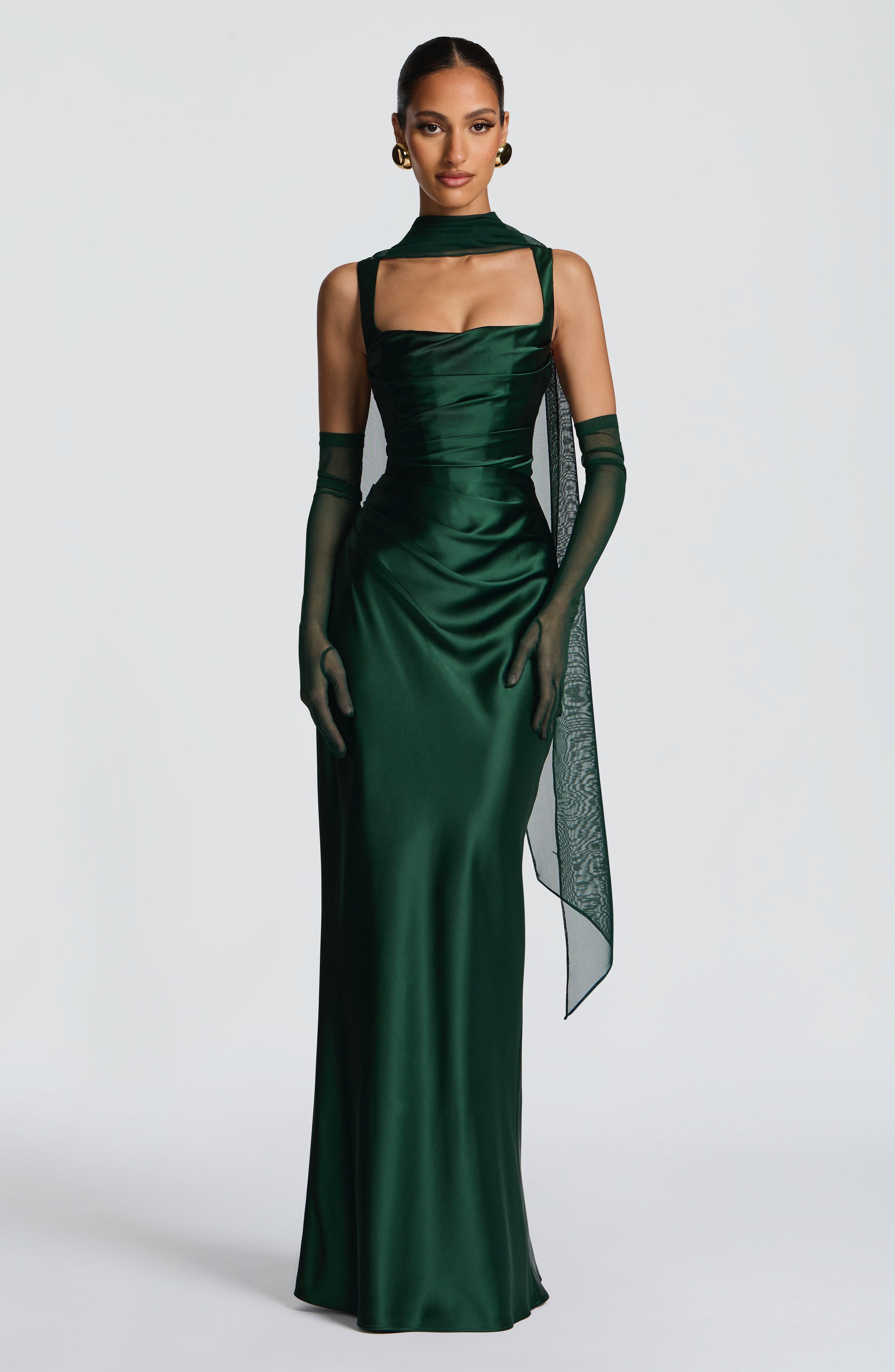 Emerald Calanthe Maxi Dress