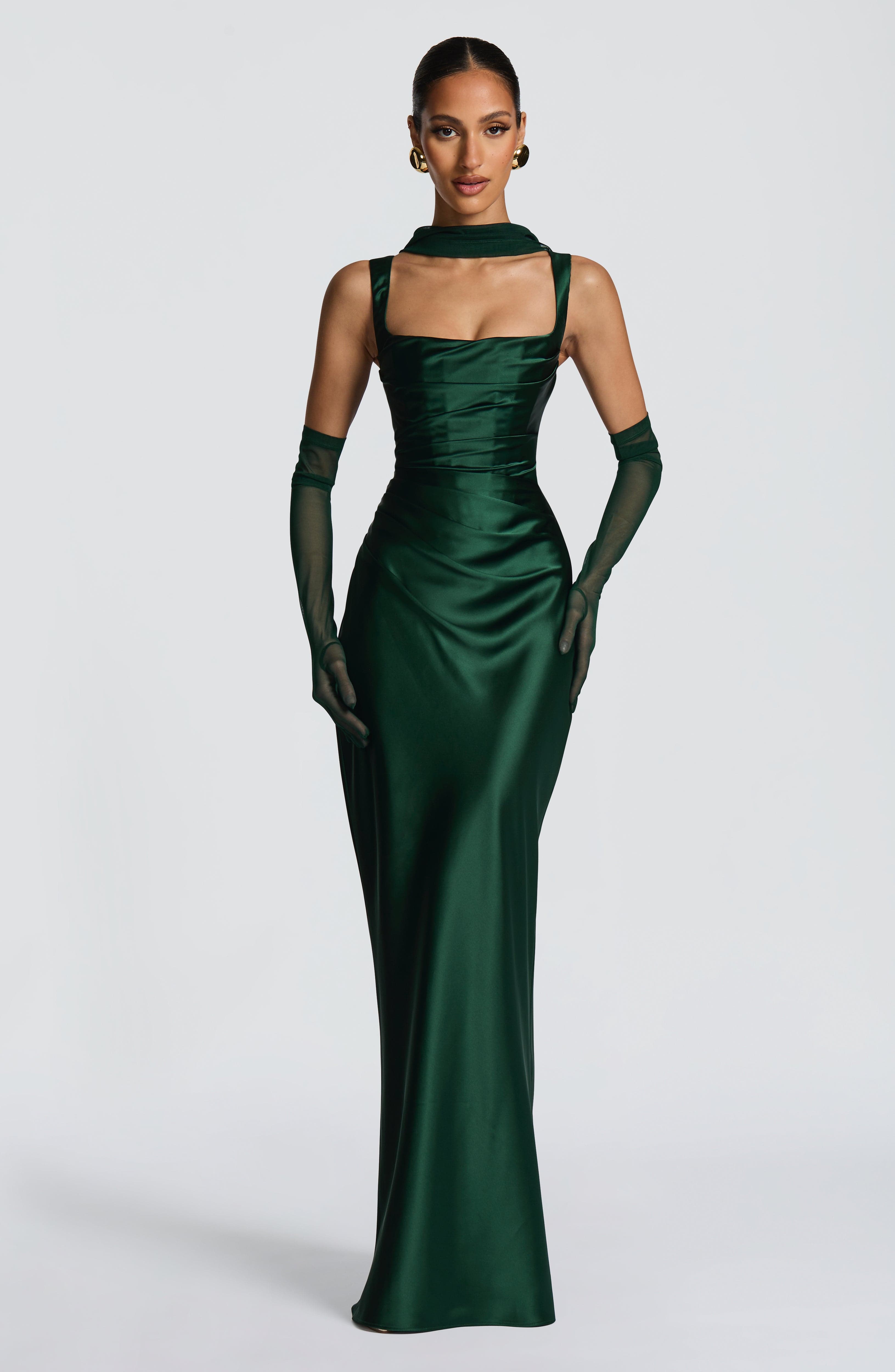 Emerald Calanthe Maxi Dress