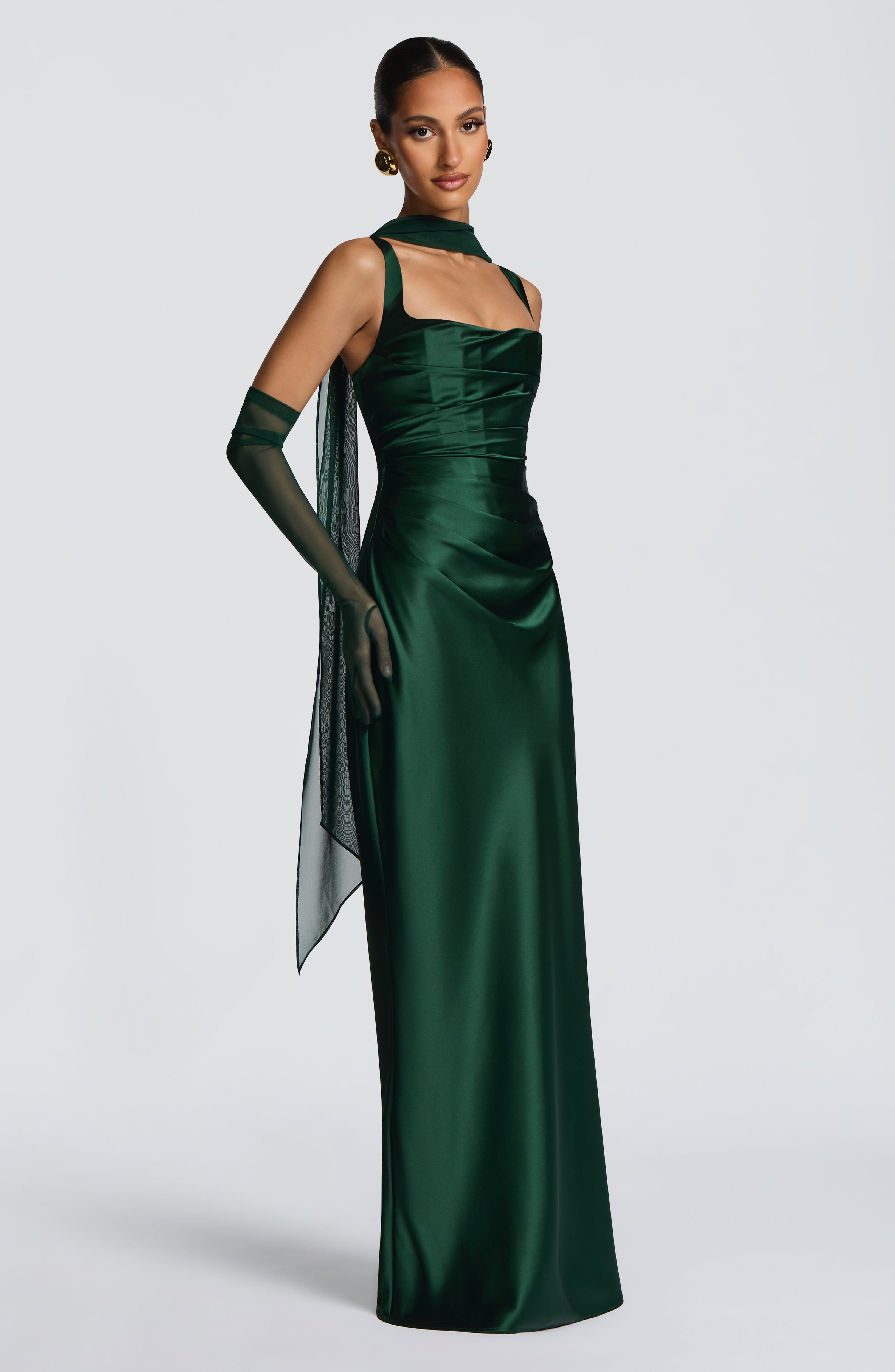 Emerald Calanthe Maxi Dress
