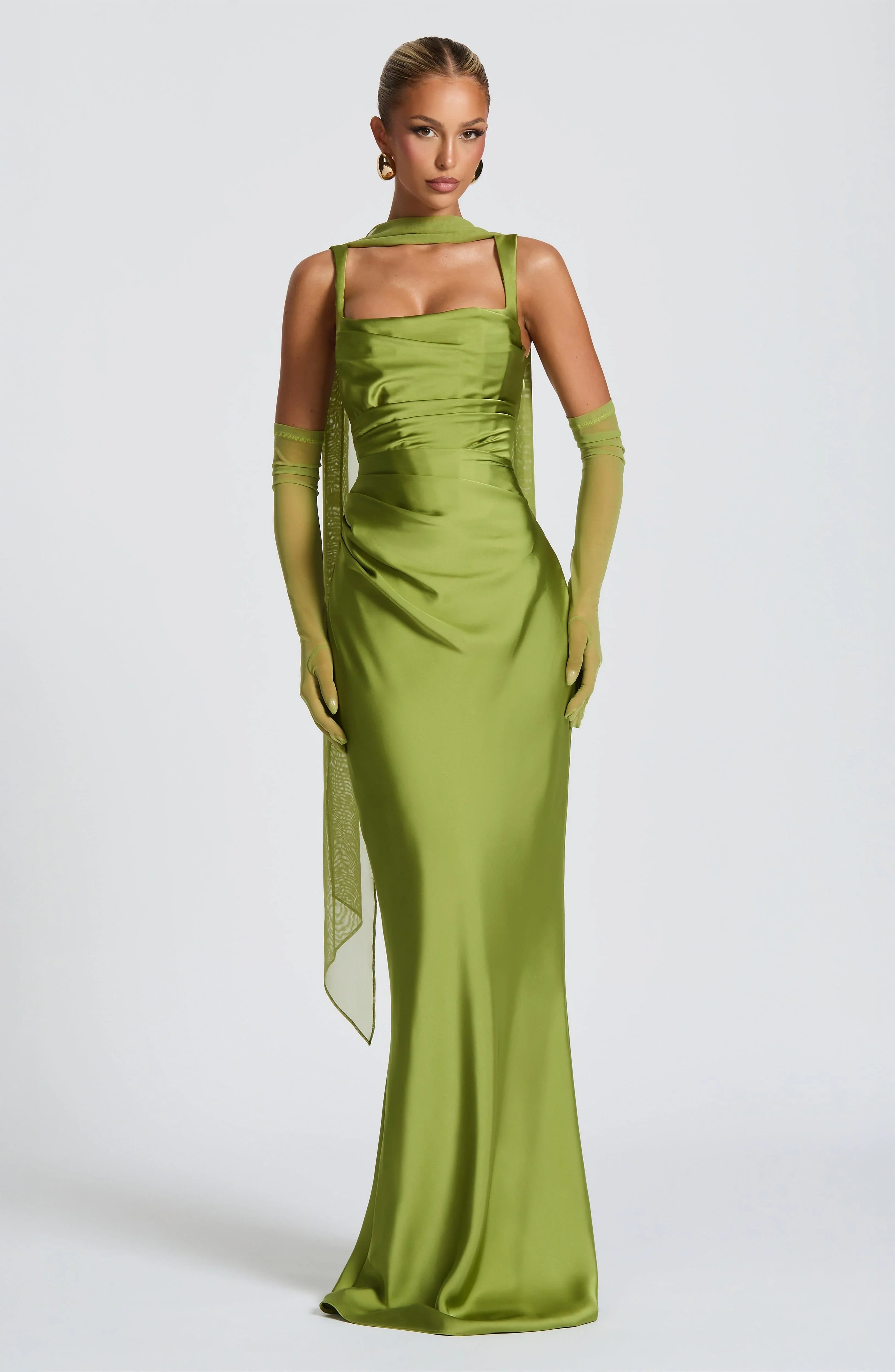 Olive Calanthe Maxi Dress