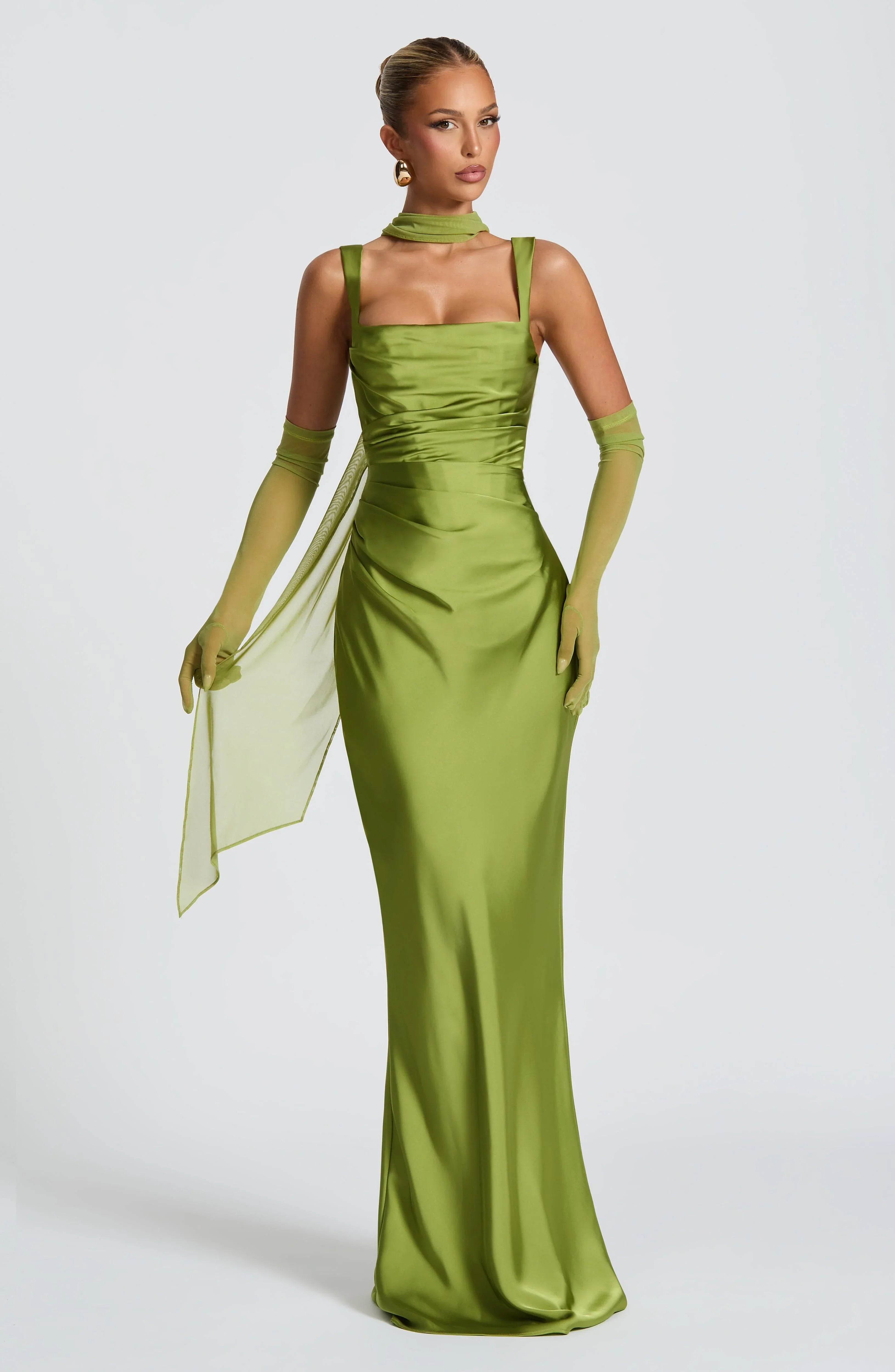 Olive Calanthe Maxi Dress