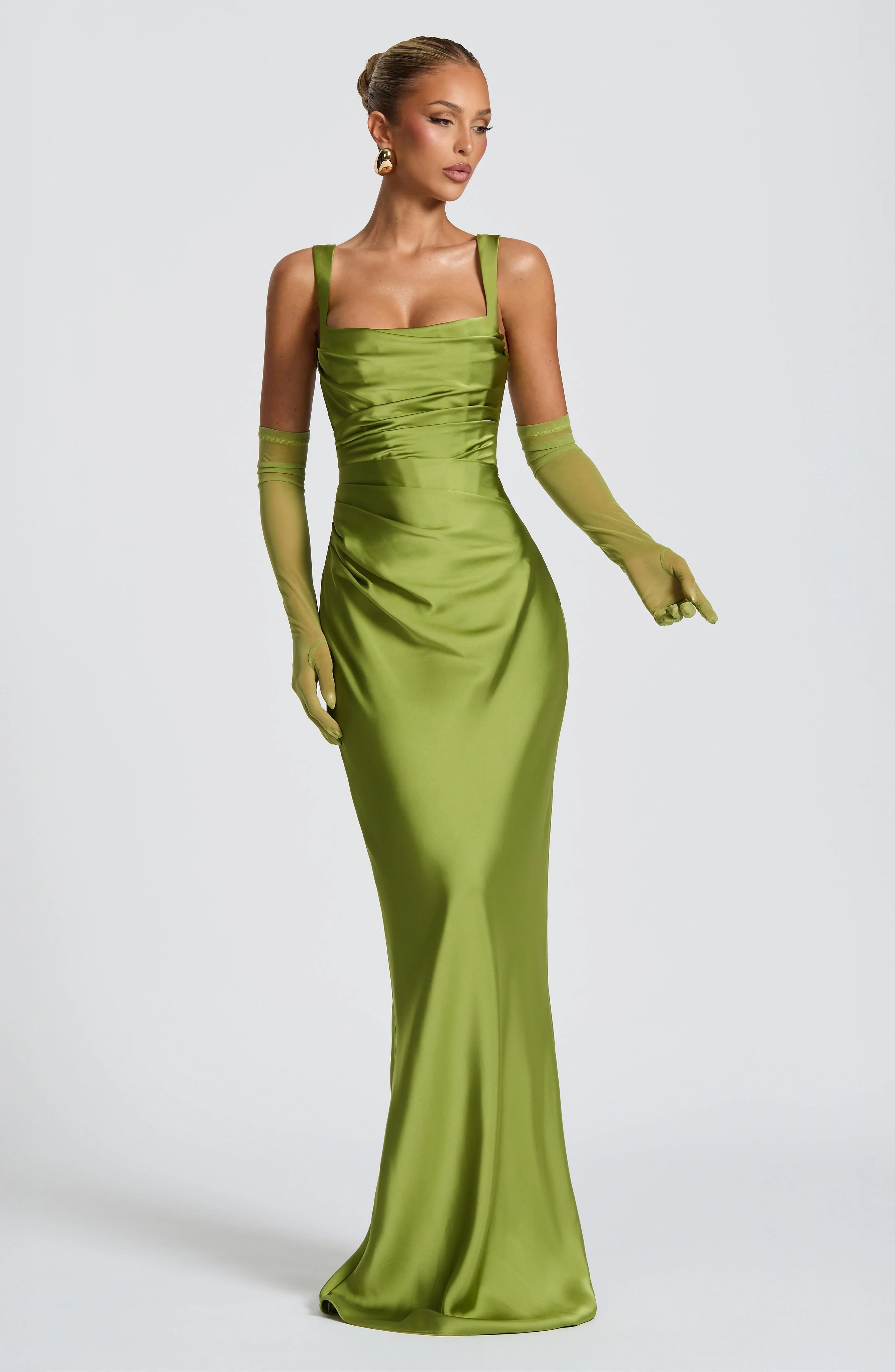 Olive Calanthe Maxi Dress