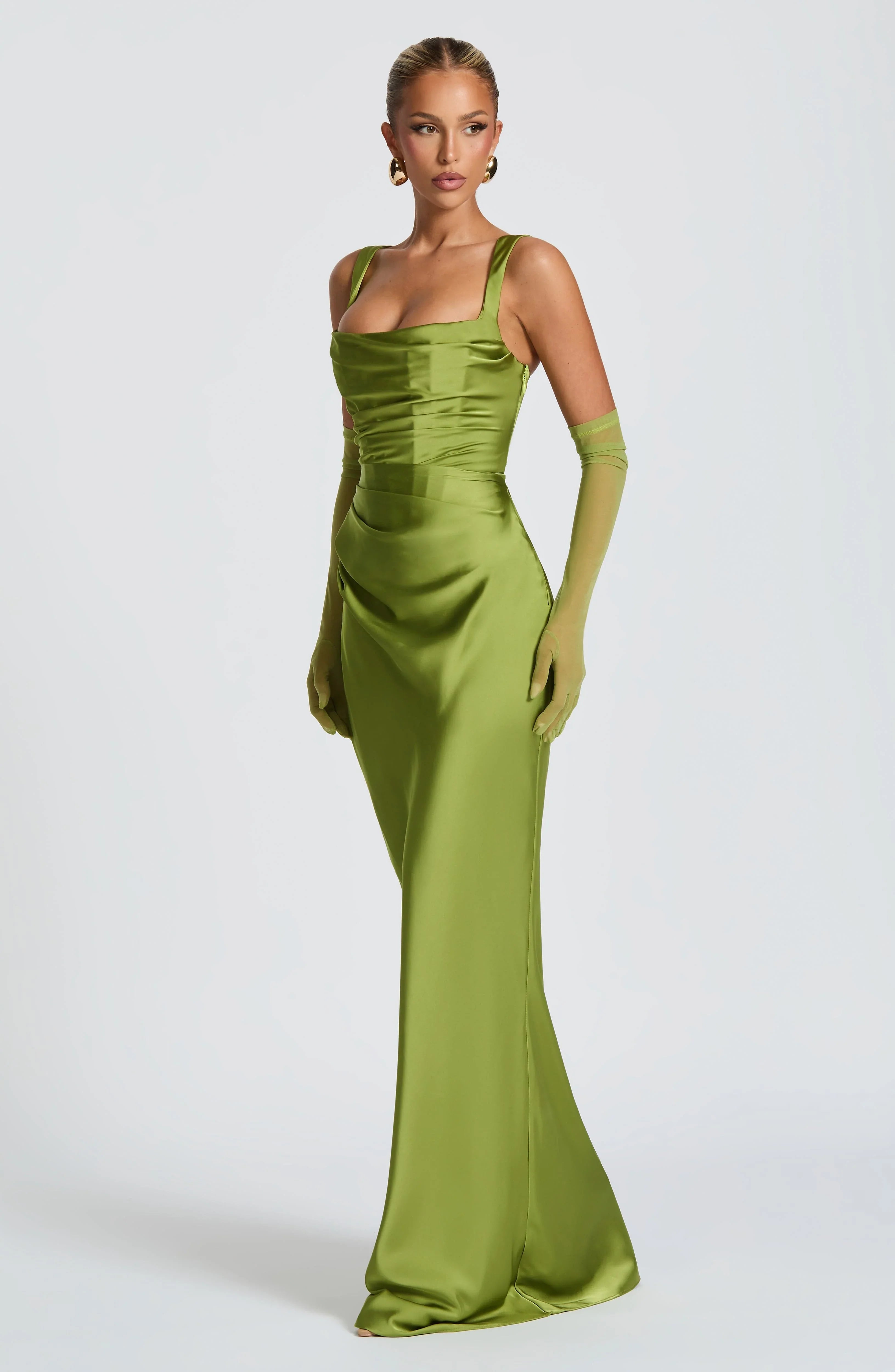 Olive Calanthe Maxi Dress
