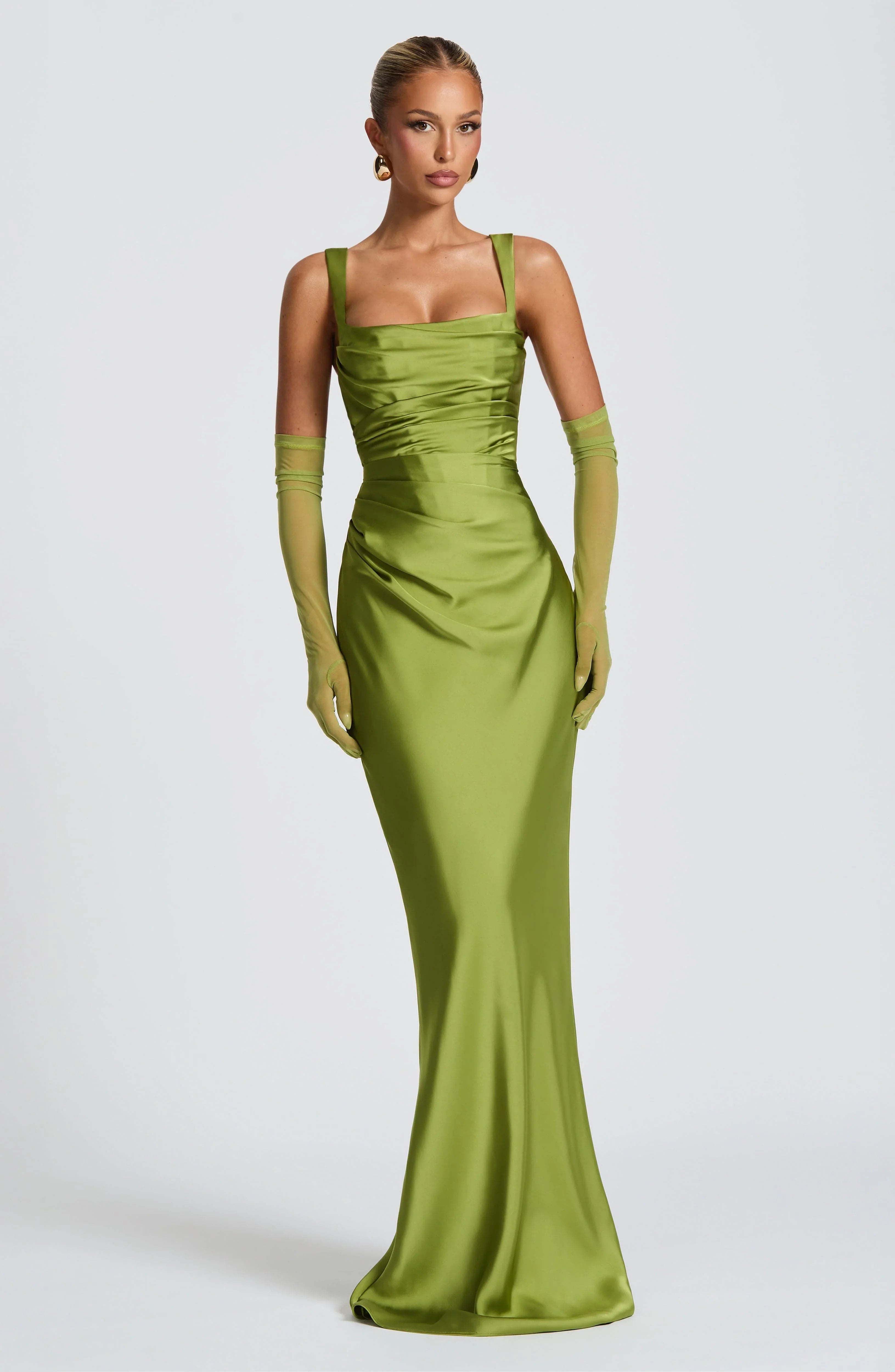 Olive Calanthe Maxi Dress