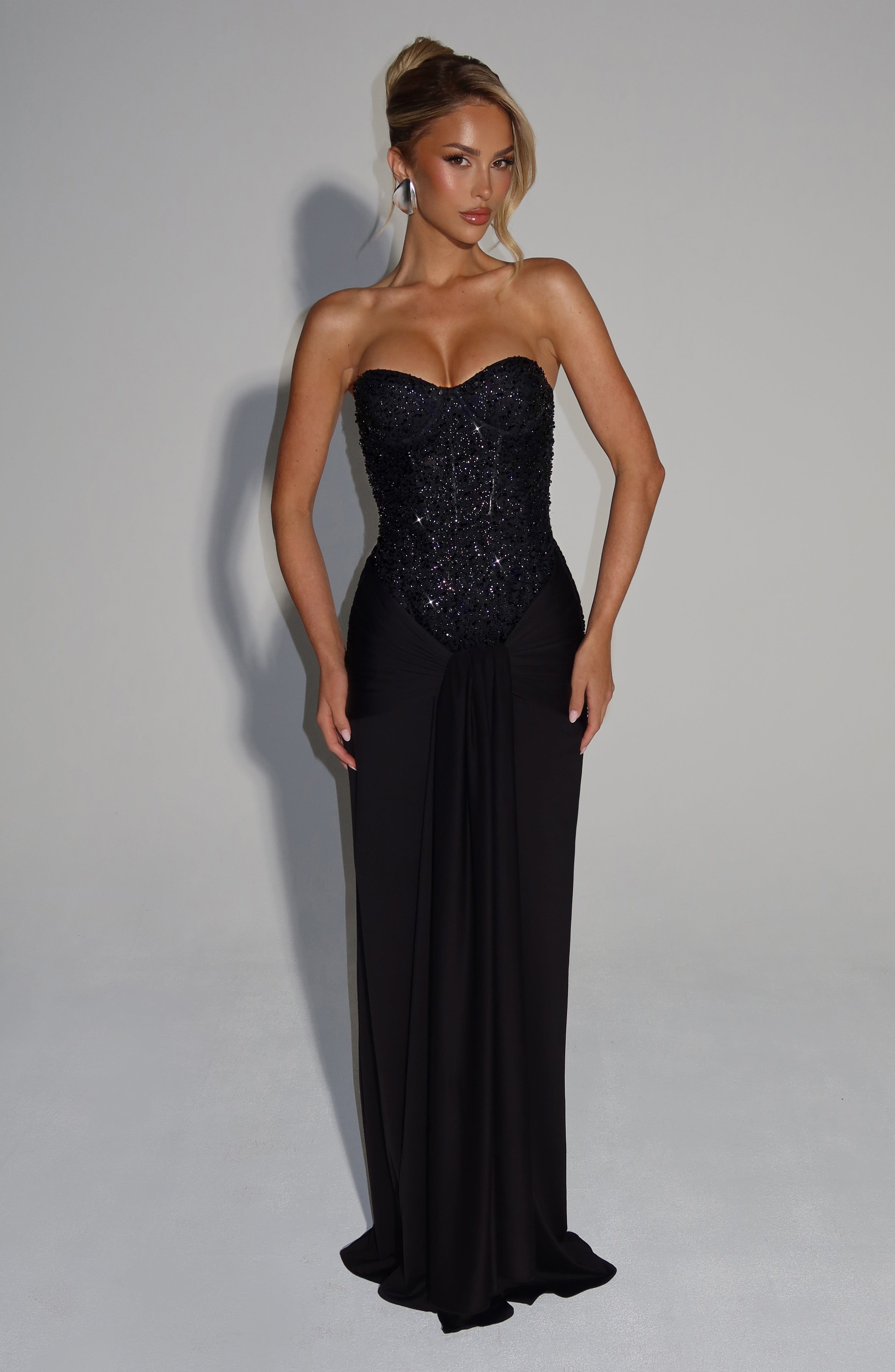 Black Carina Maxi Dress