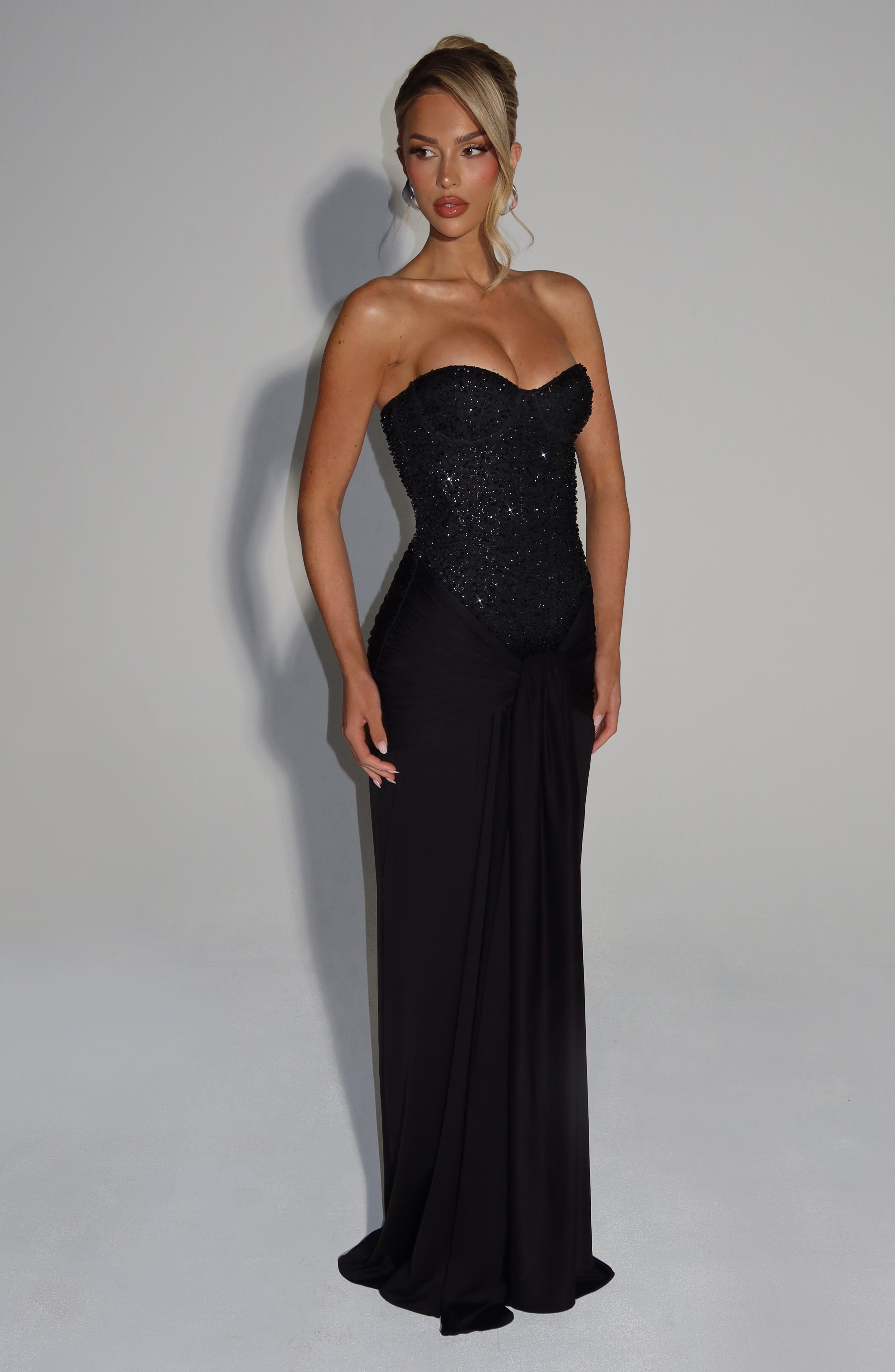 Black Carina Maxi Dress