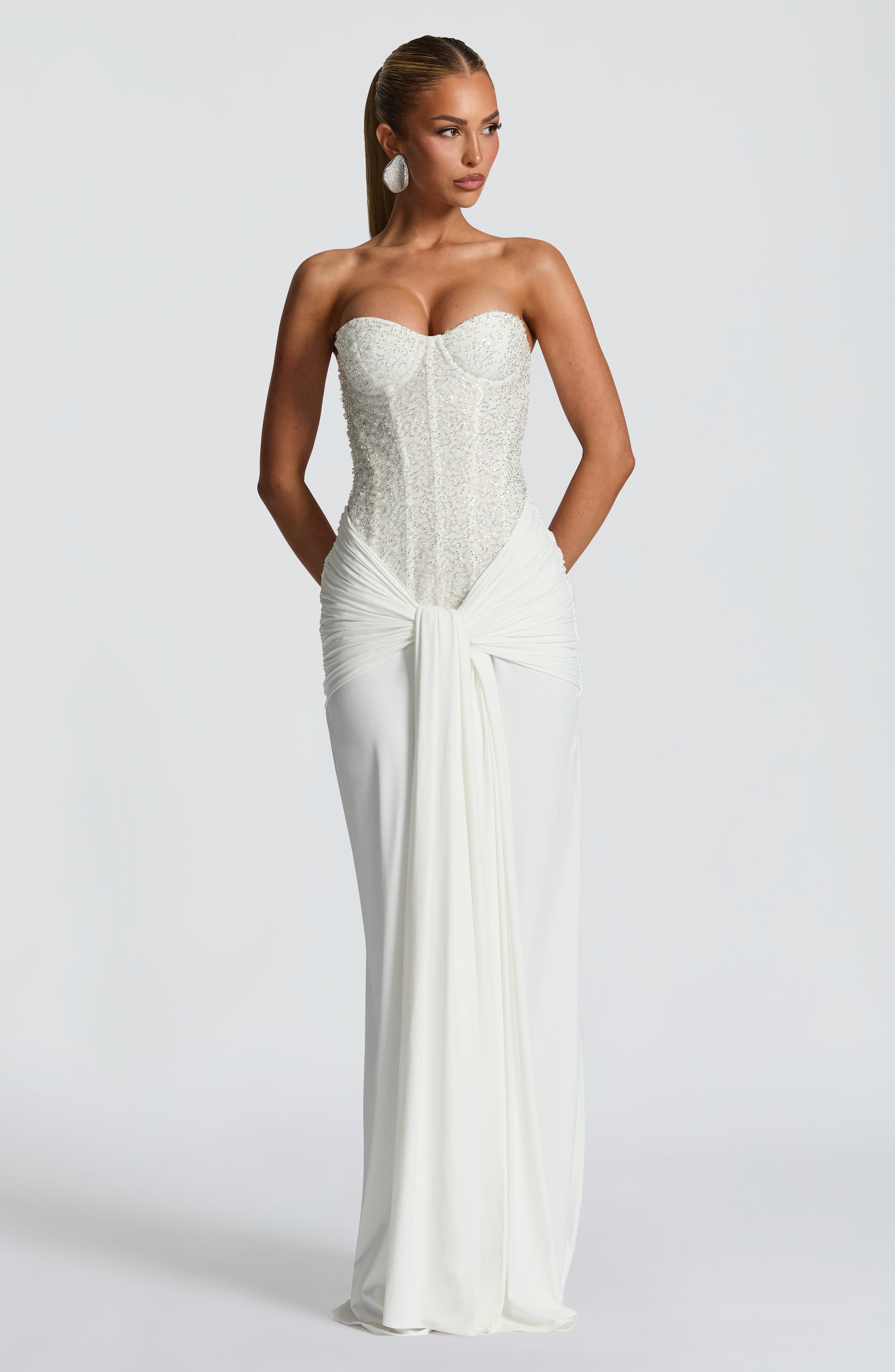 Ivory Carina Maxi Dress