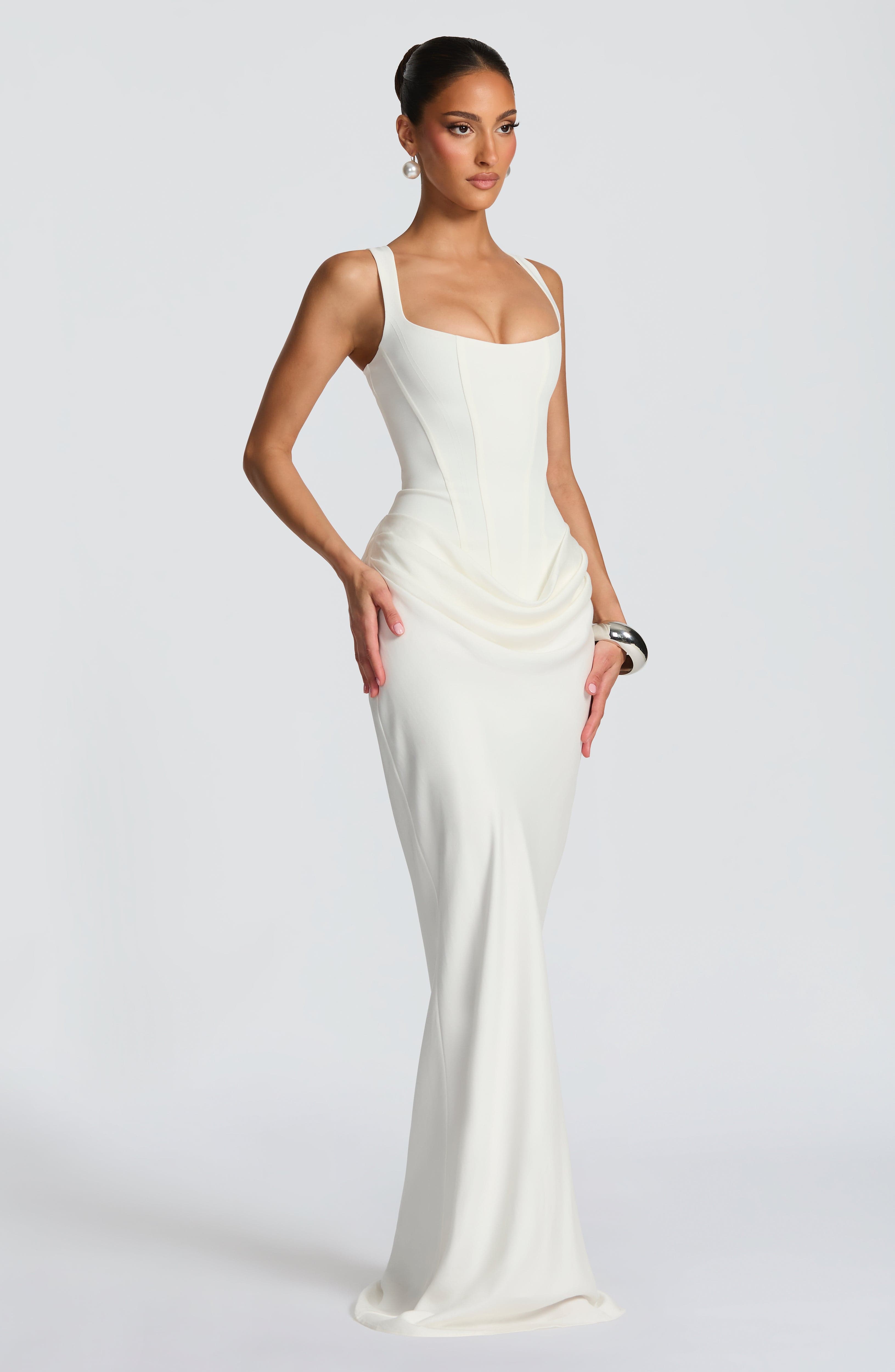 Cornelia Maxi Dress - Ivory ICYBOO