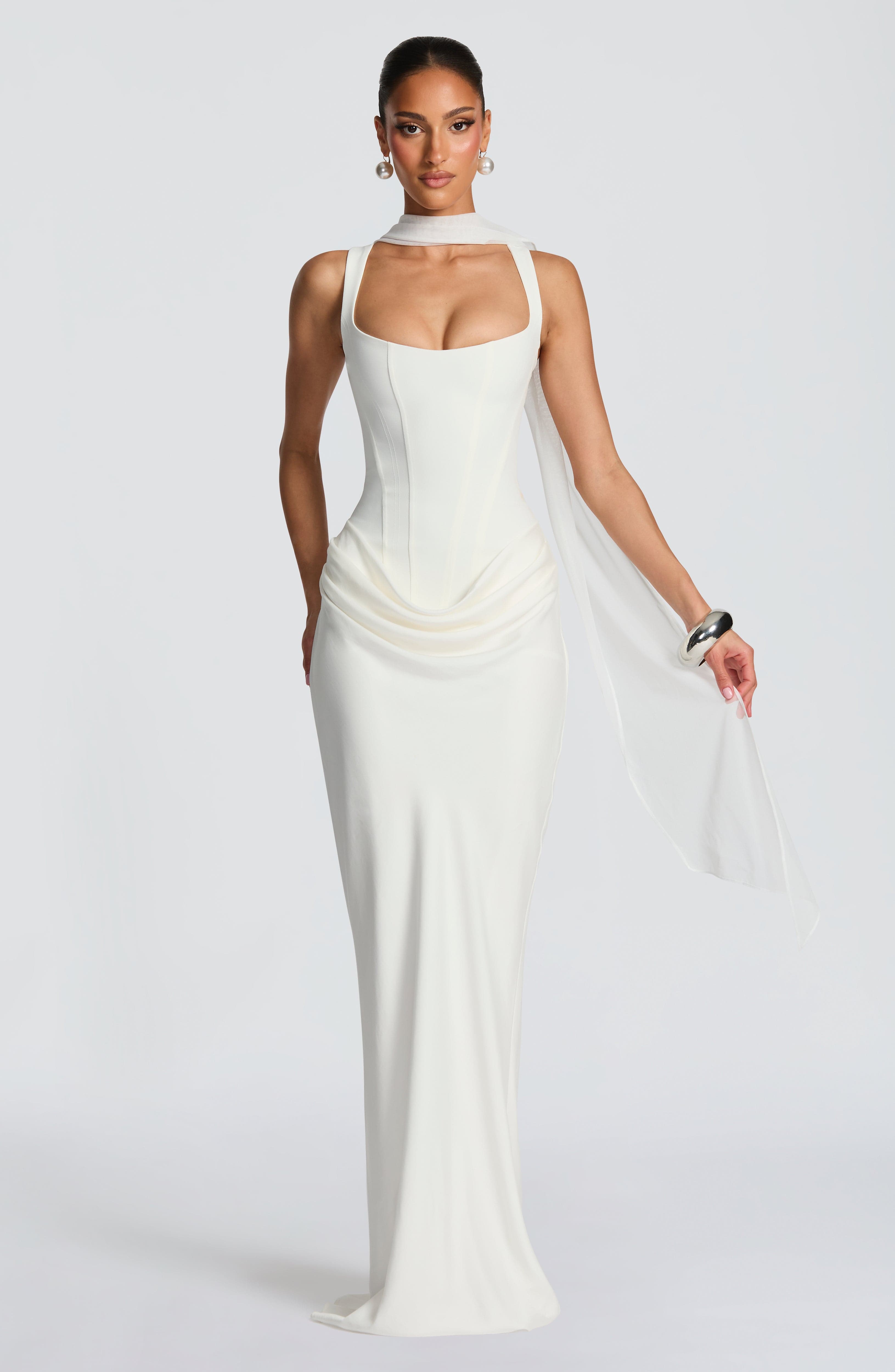 Cornelia Maxi Dress - Ivory ICYBOO