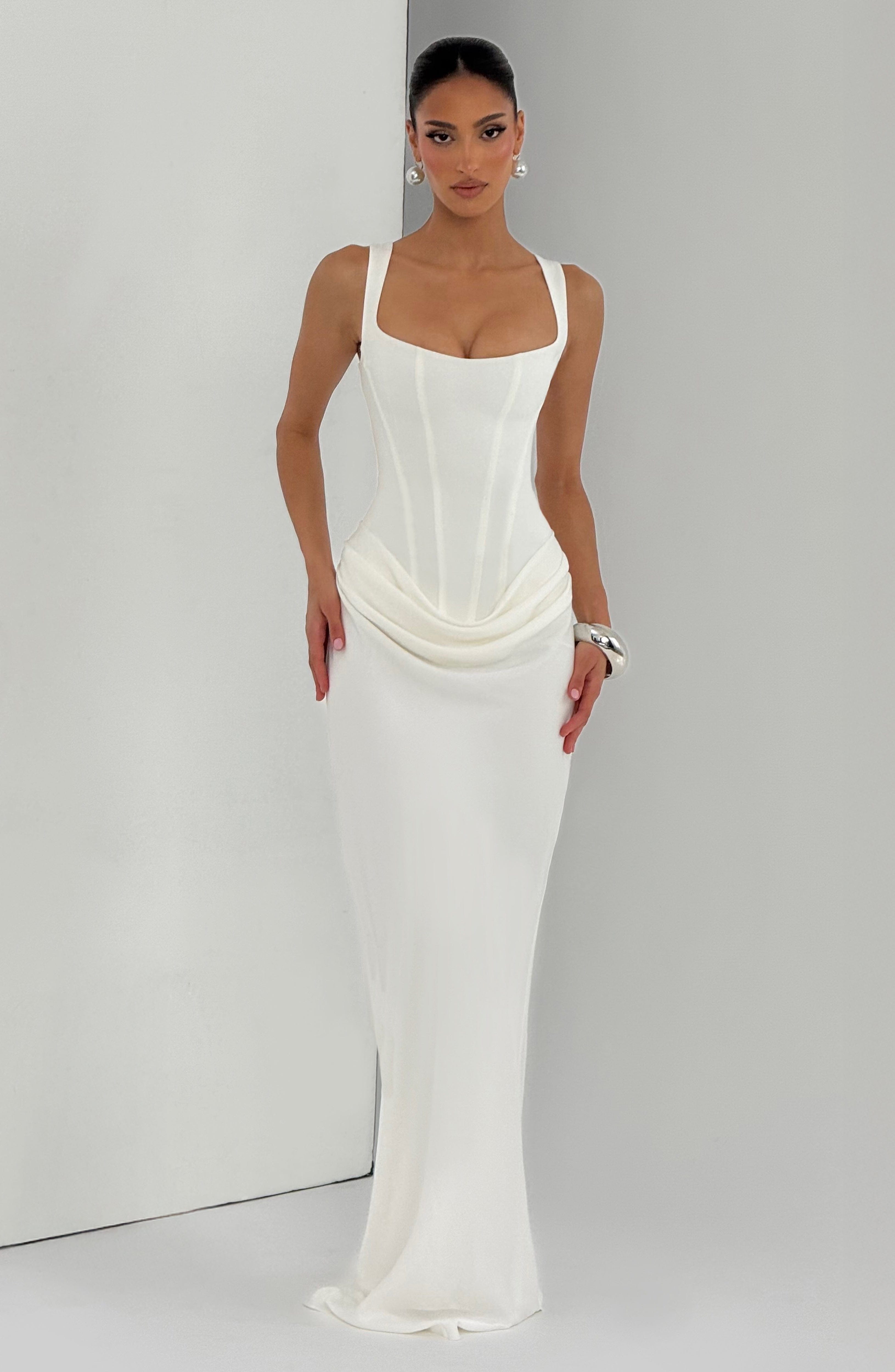 Cornelia Maxi Dress - Ivory ICYBOO