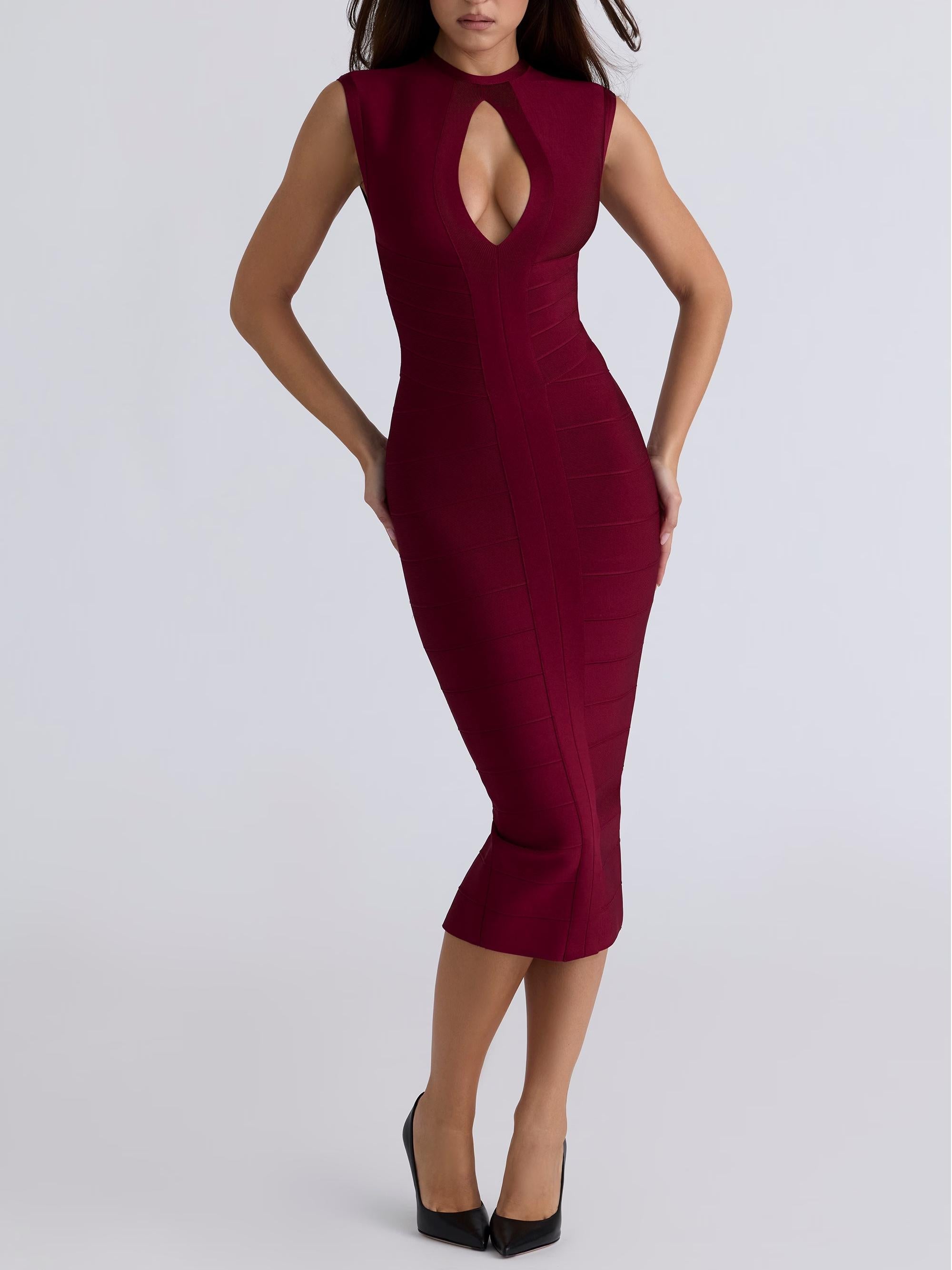 Ruby Bandage Midi Dress ICYBOO