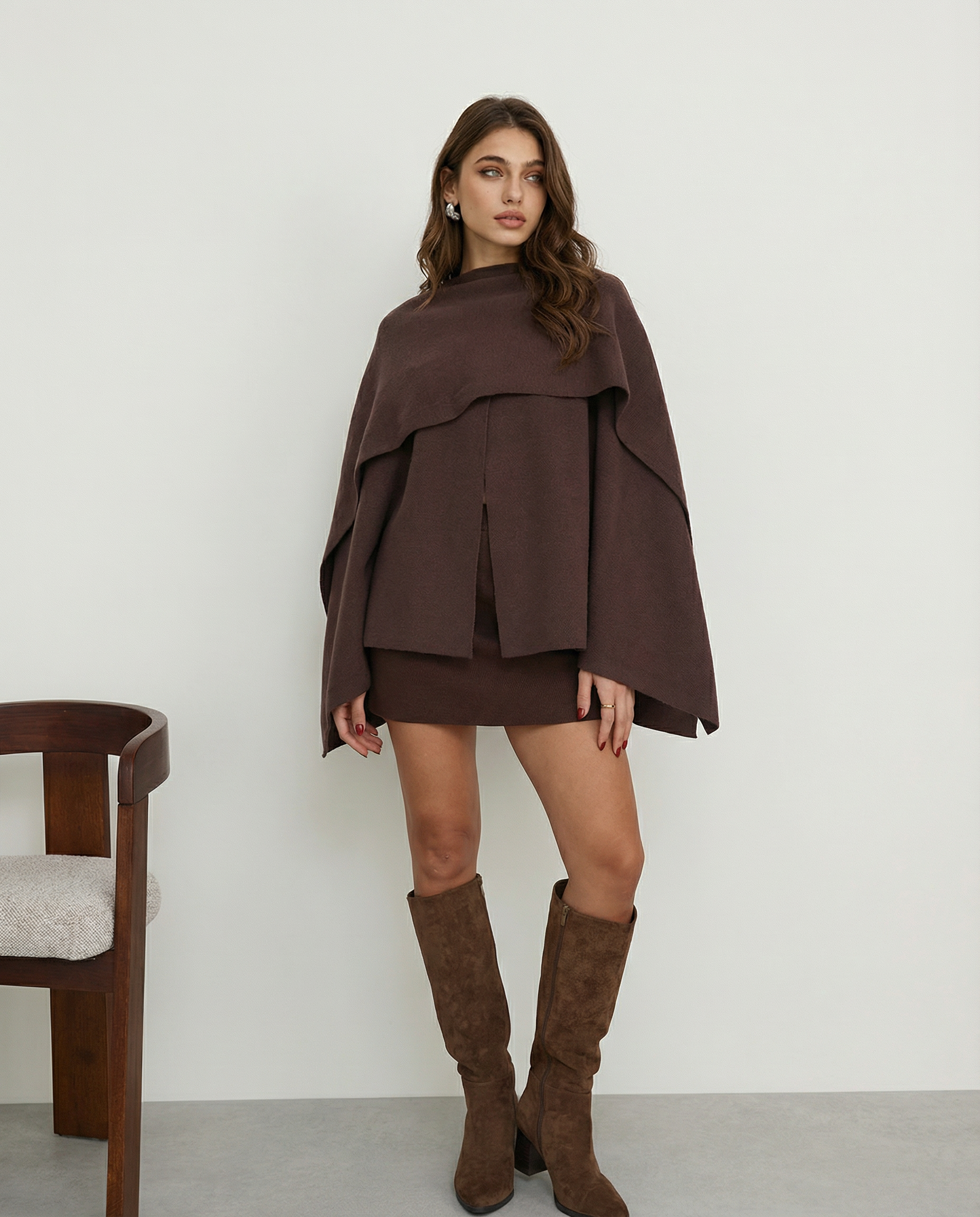 ARIA | Short Cape Coat ICYBOO