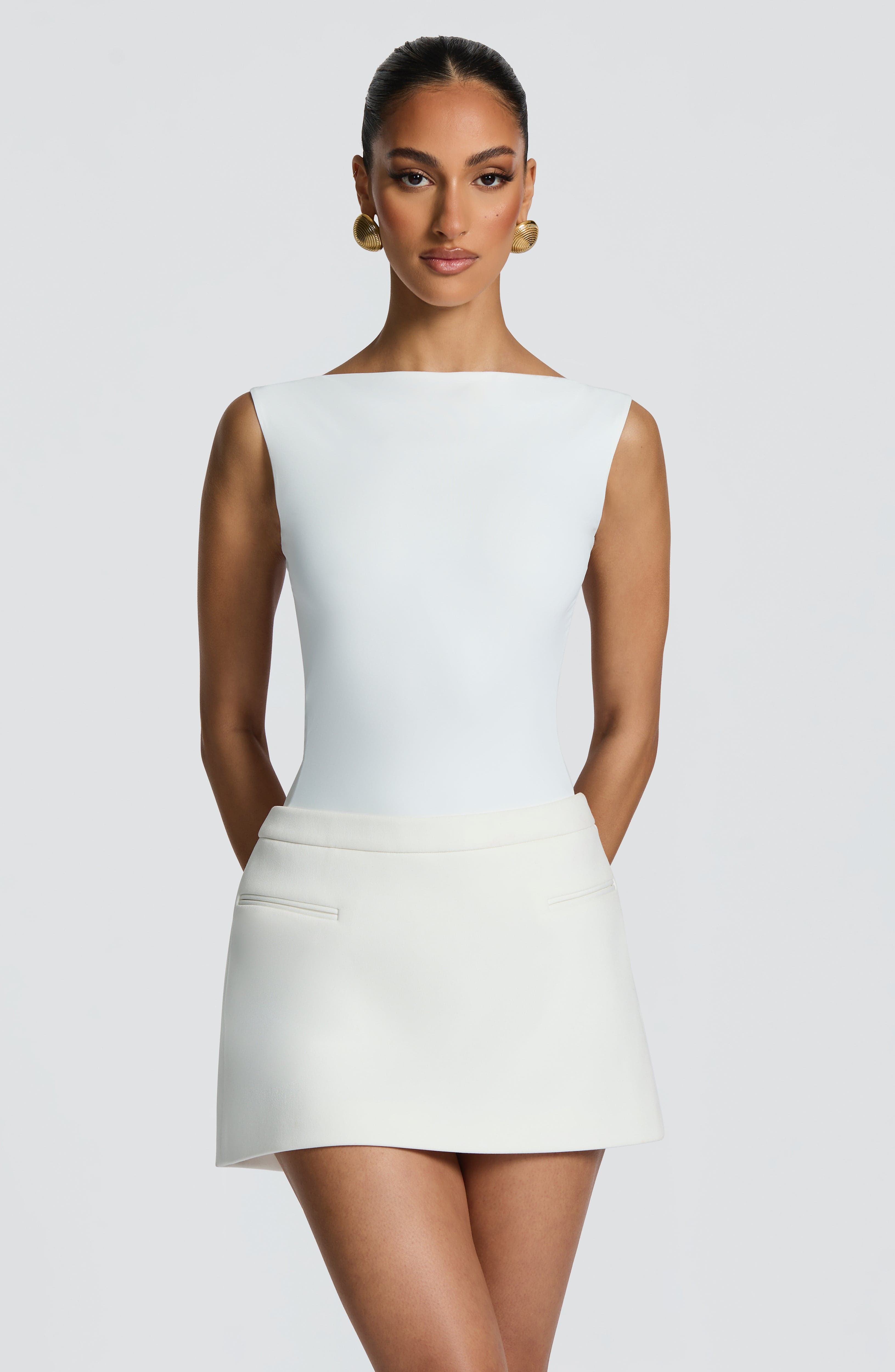 Ivory Edna Mini Skirt