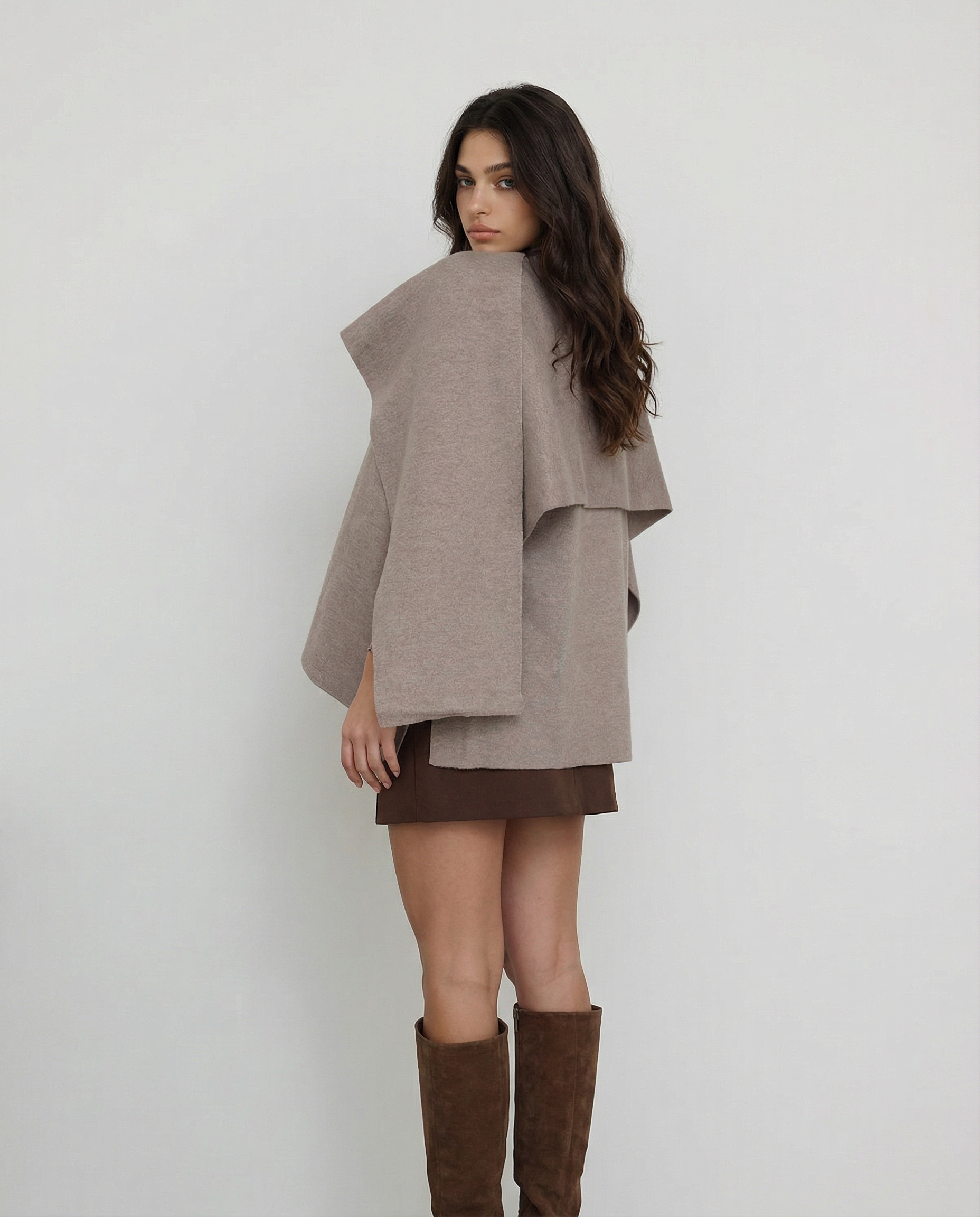 ARIA | Short Cape Coat ICYBOO