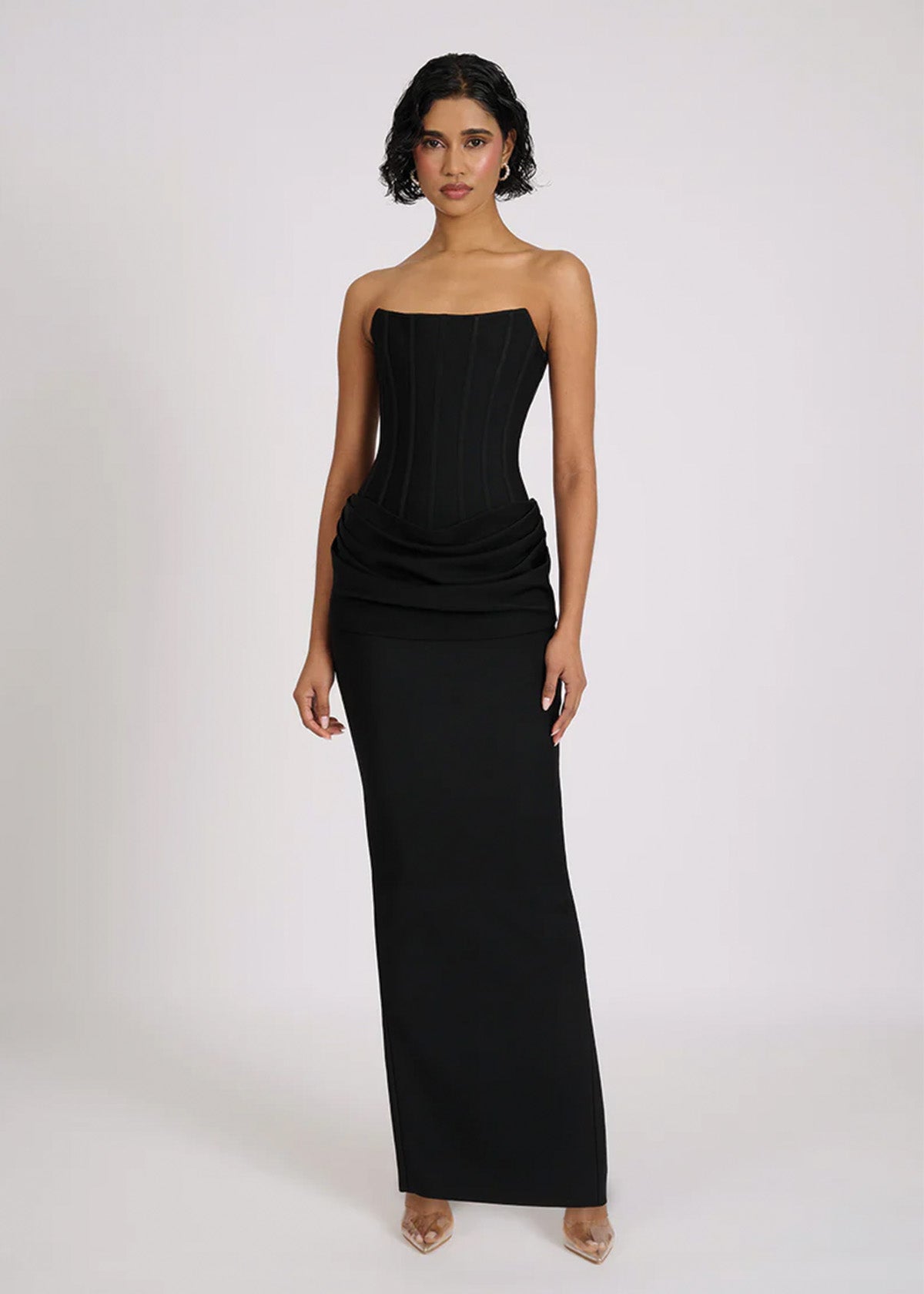 Black Hilda Evening Dress ICYBOO
