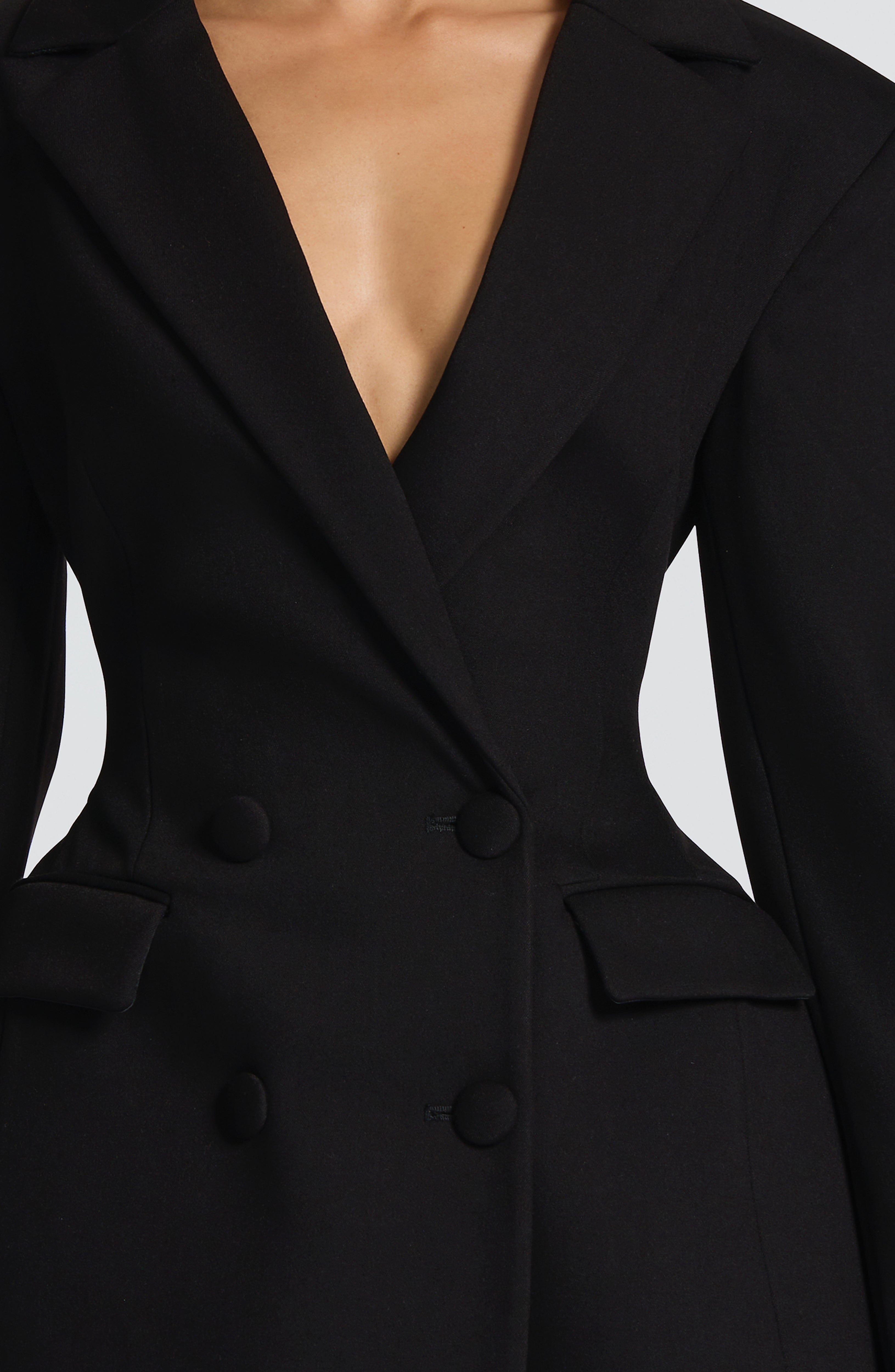 Elvira Black Mini Dress