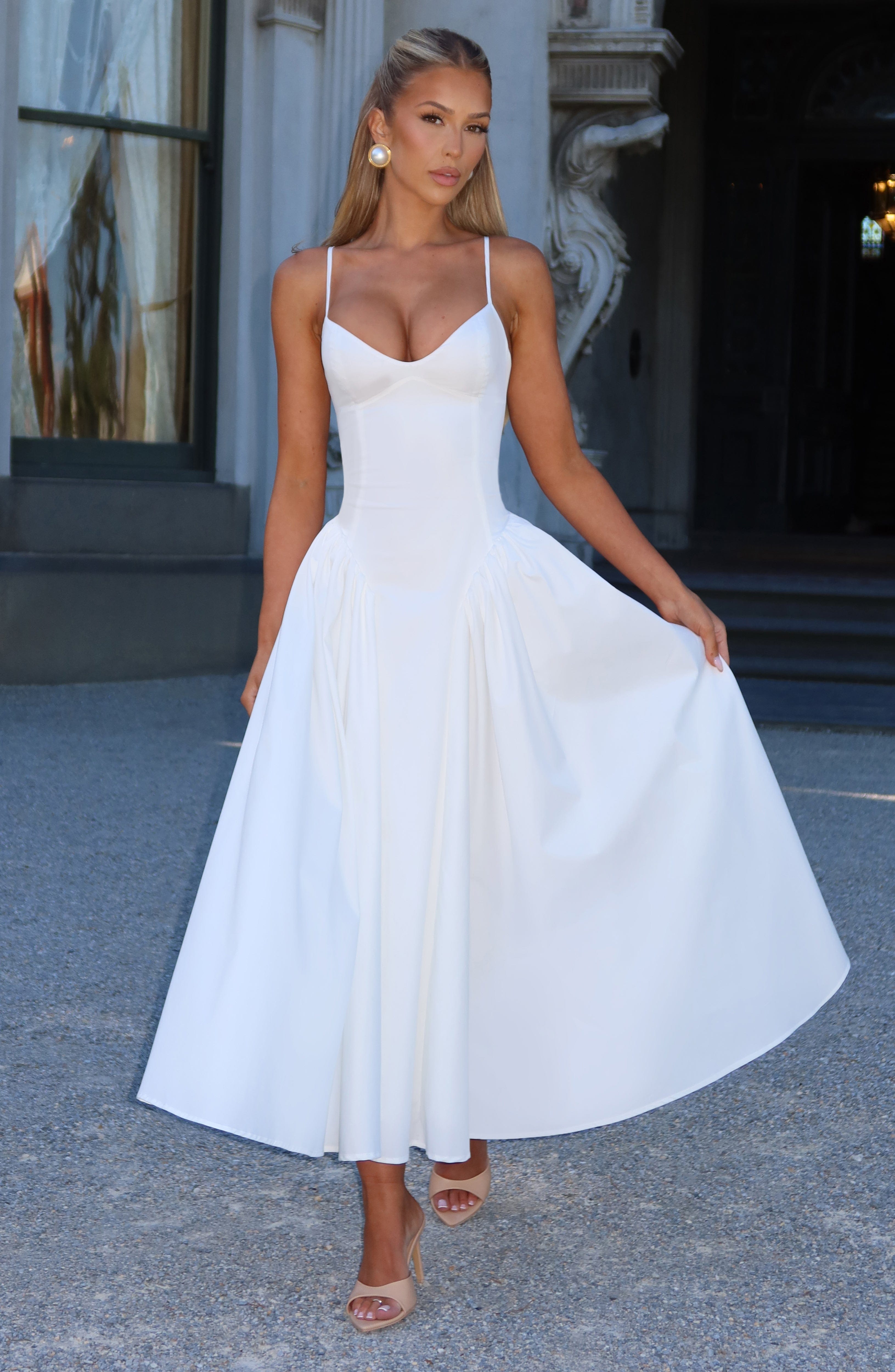 Ivory Emerson Midi Dress