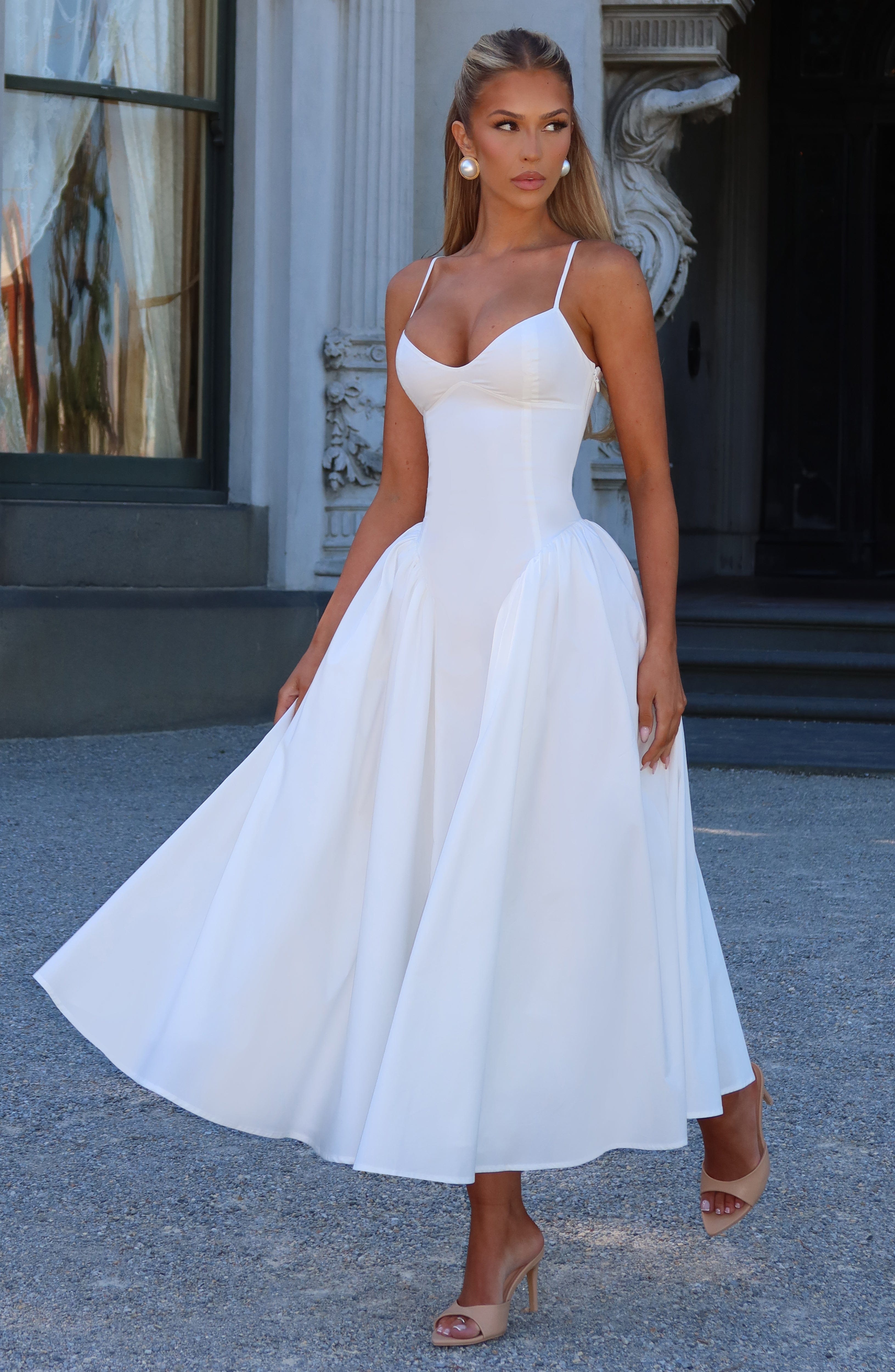 Ivory Emerson Midi Dress