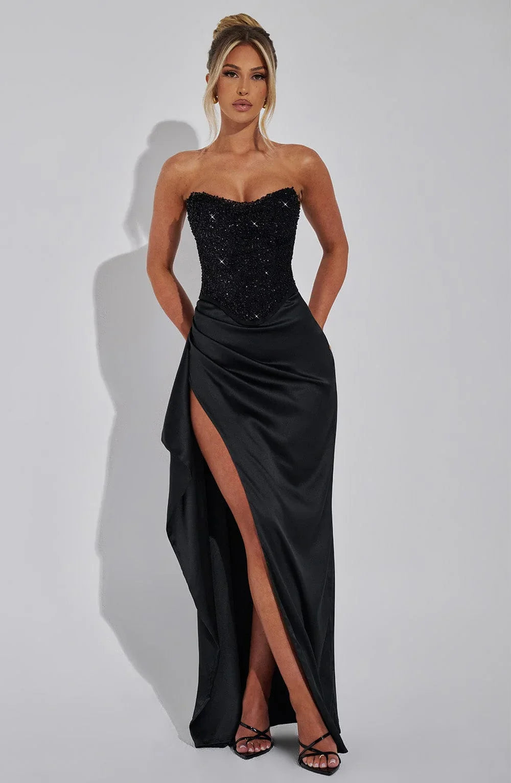 Emrielle Black Maxi Dress