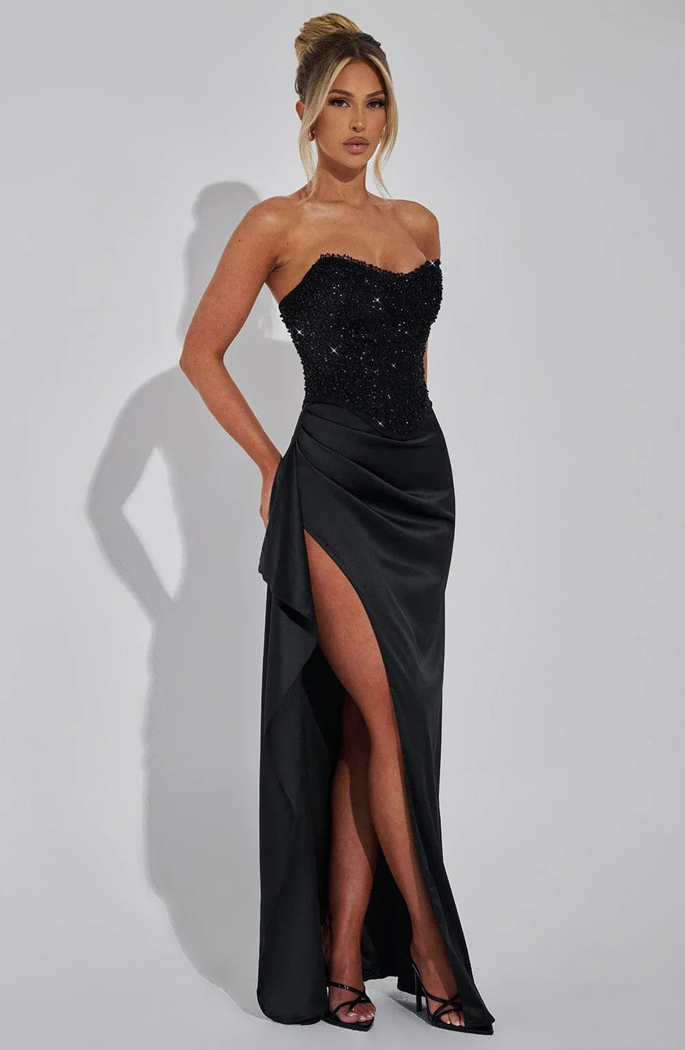Emrielle Black Maxi Dress