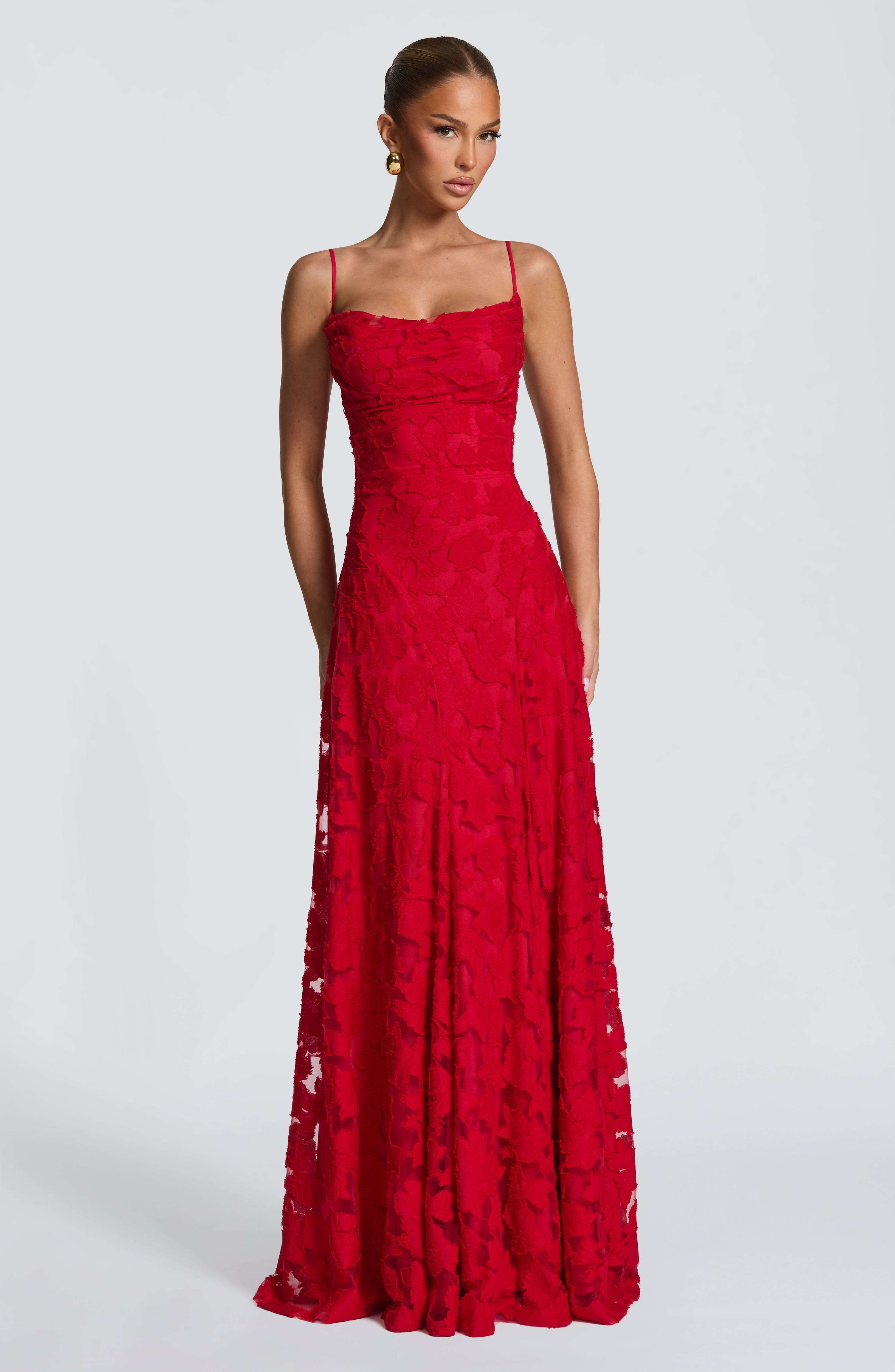 Francis Maxi Dress - Red ICYBOO
