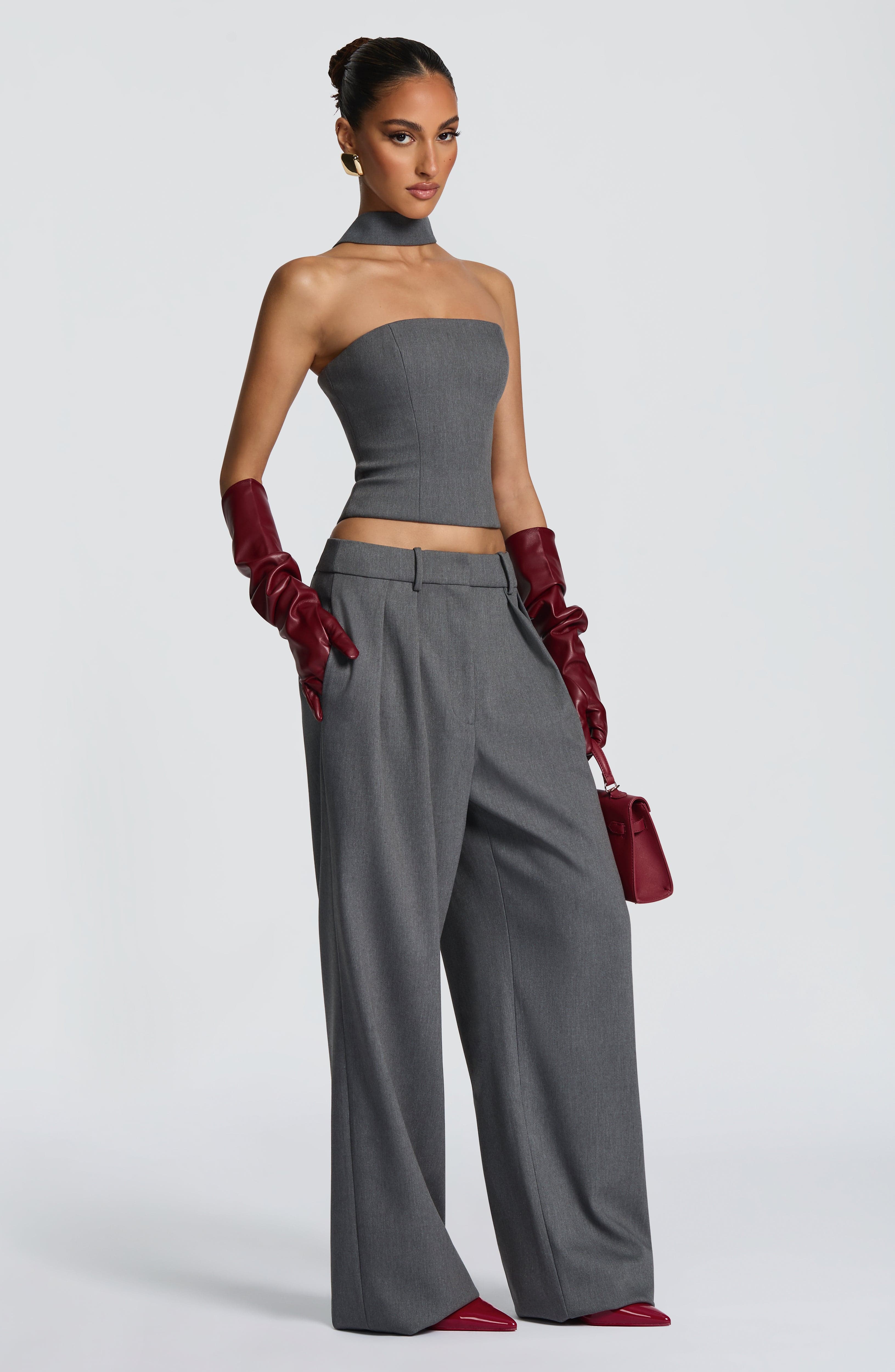 Burgundy Frankie Gloves