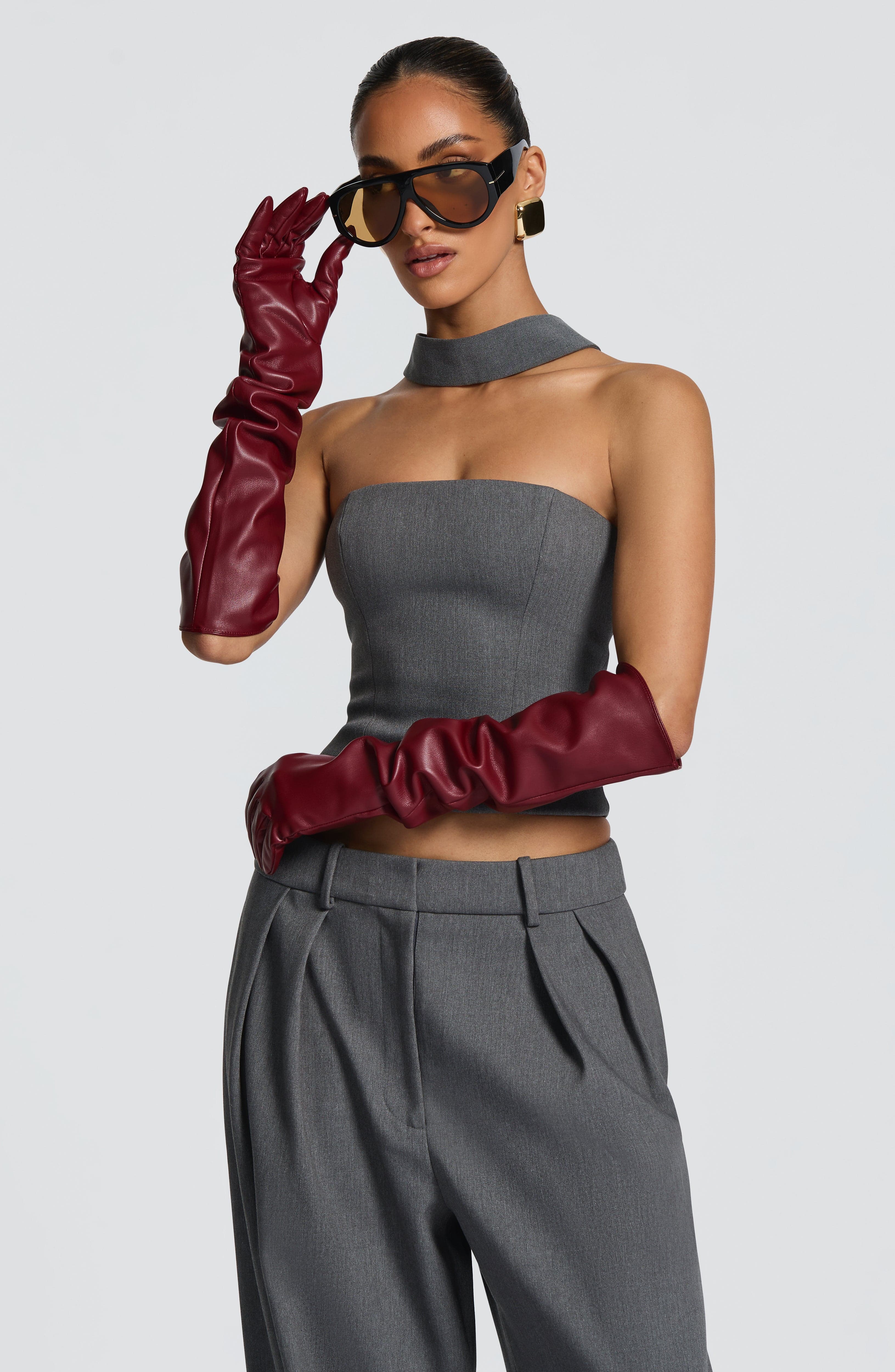Burgundy Frankie Gloves