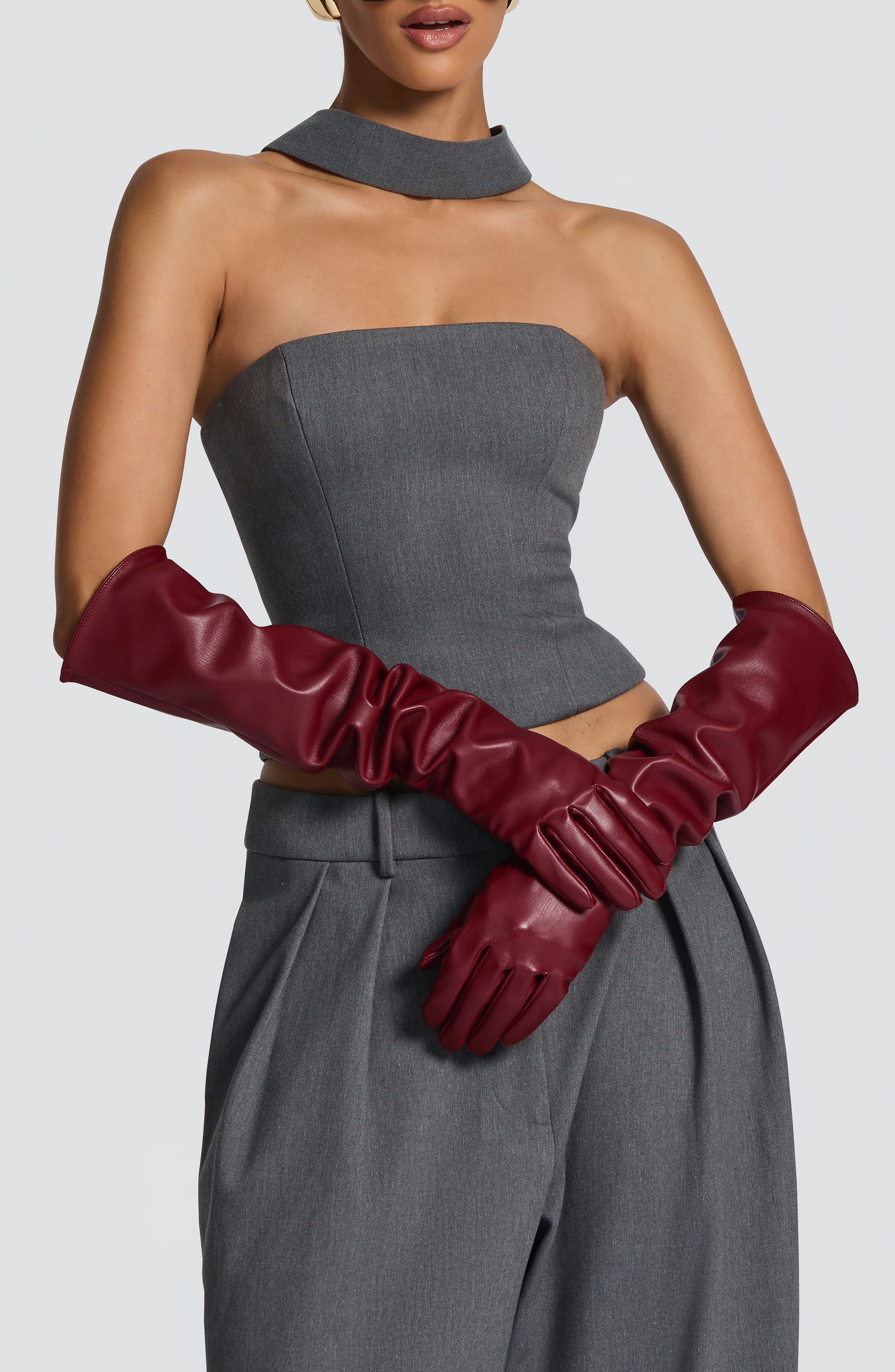 Burgundy Frankie Gloves