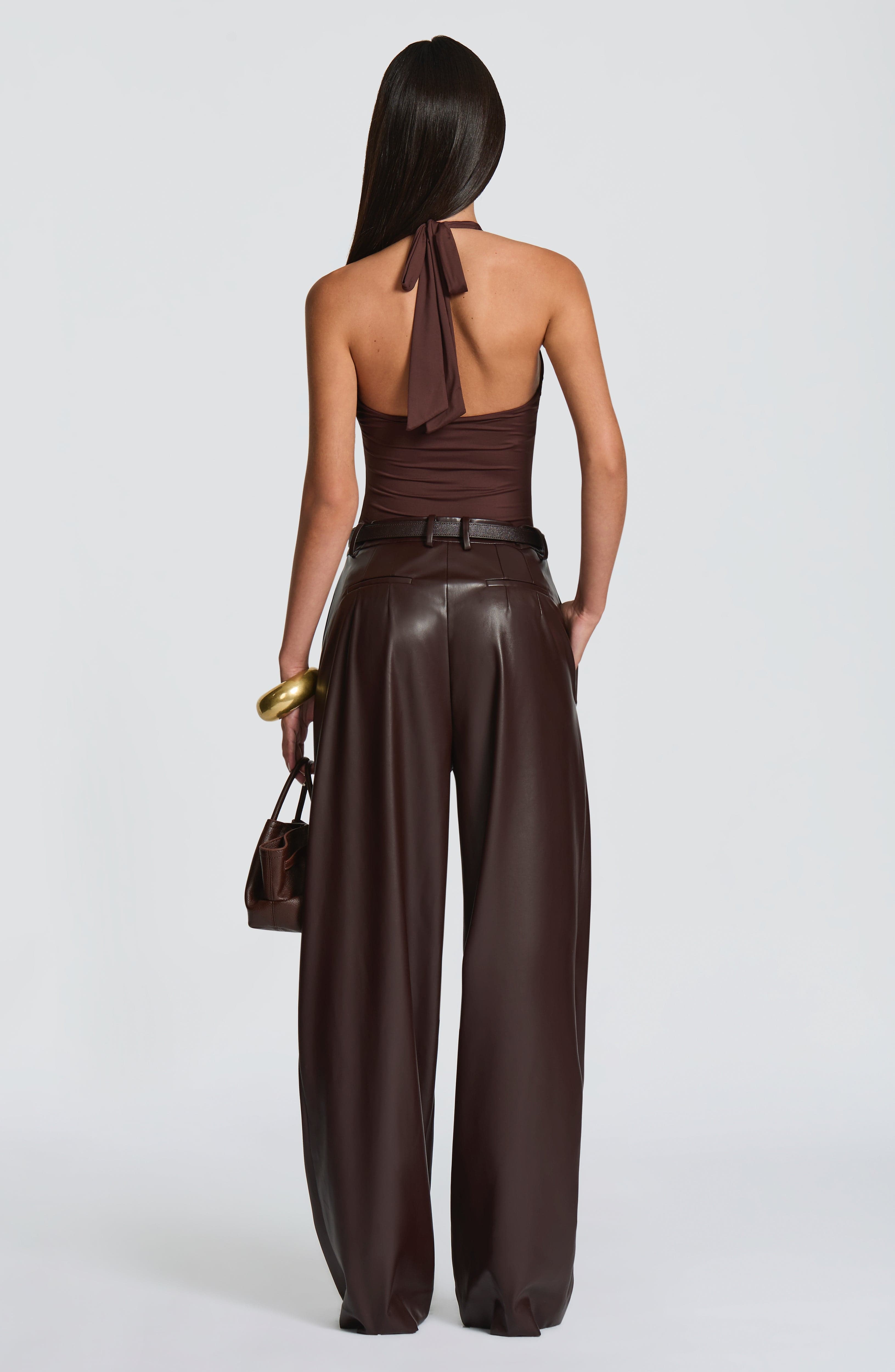 Glenda Trousers - Plum Brown
