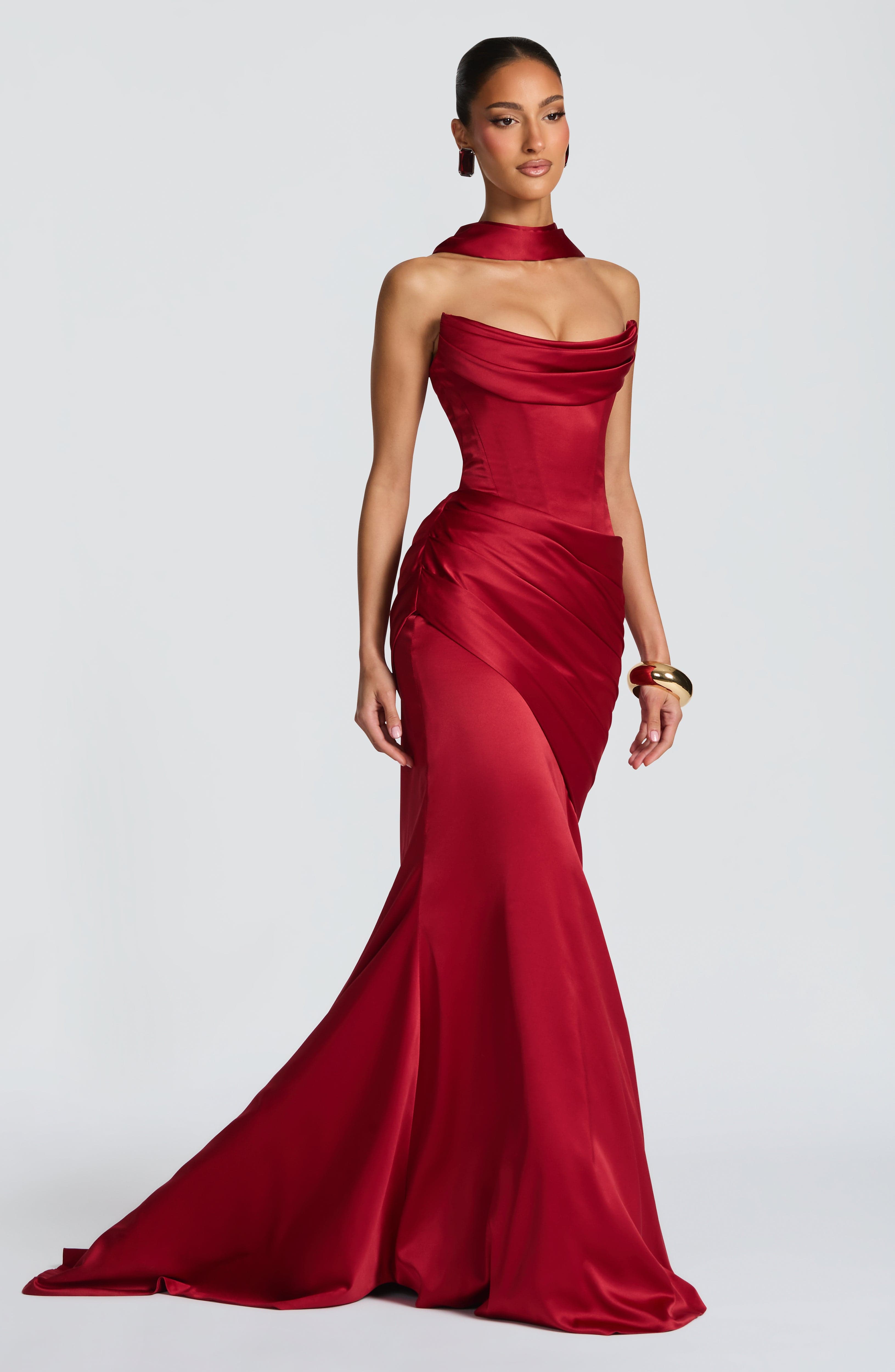 Deep Red Kensington Maxi Dress