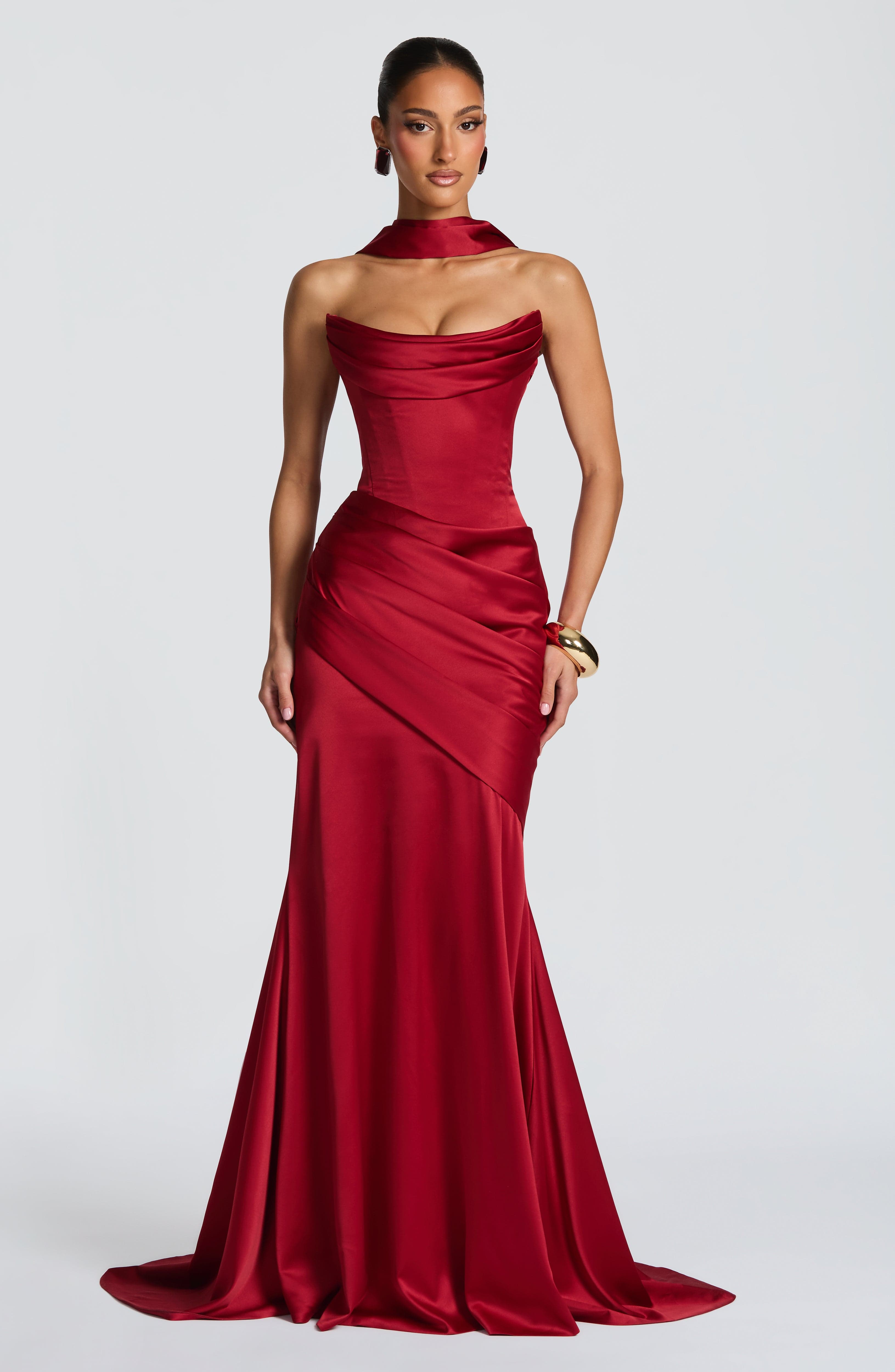 Deep Red Kensington Maxi Dress