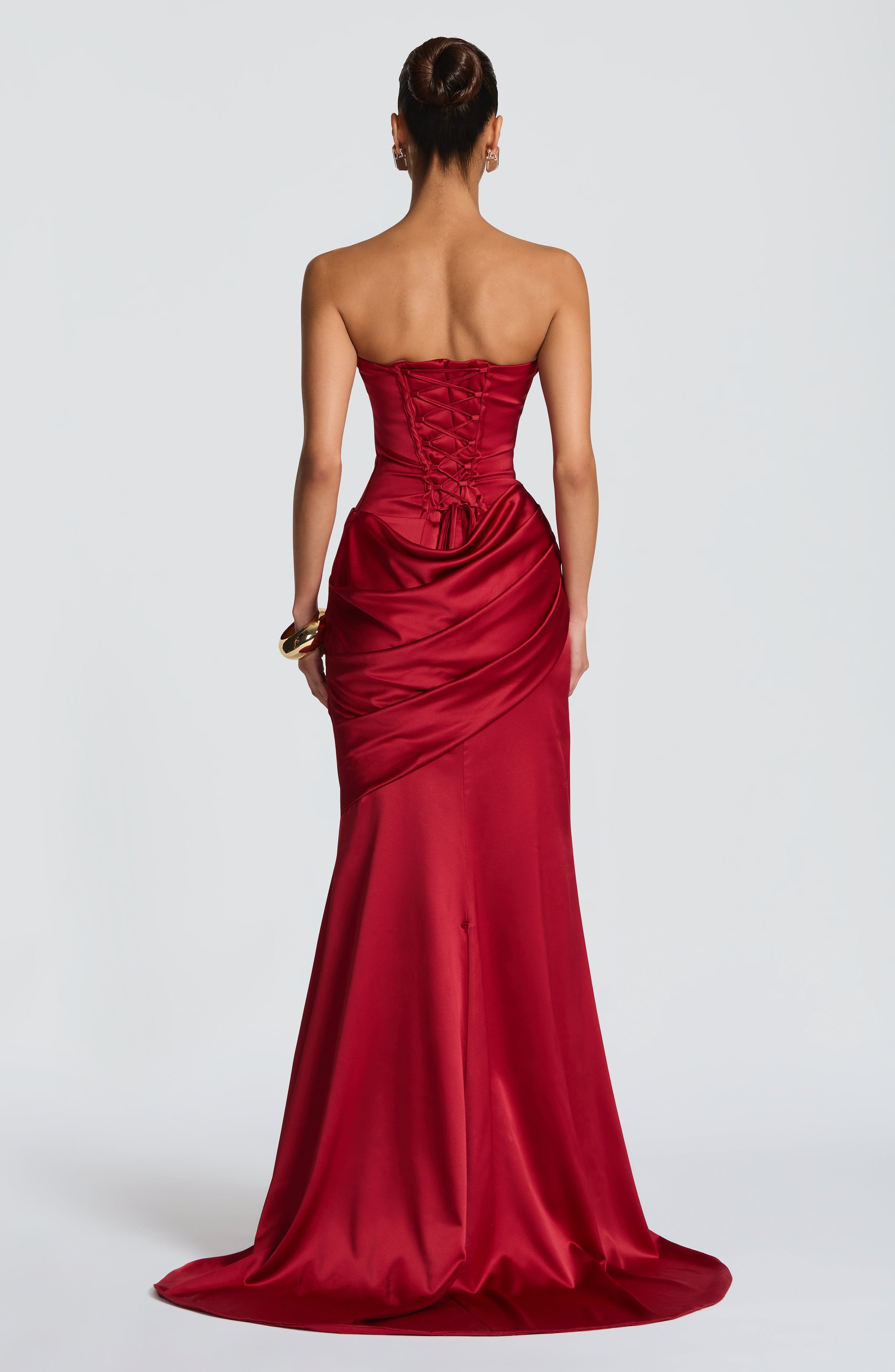 Deep Red Kensington Maxi Dress