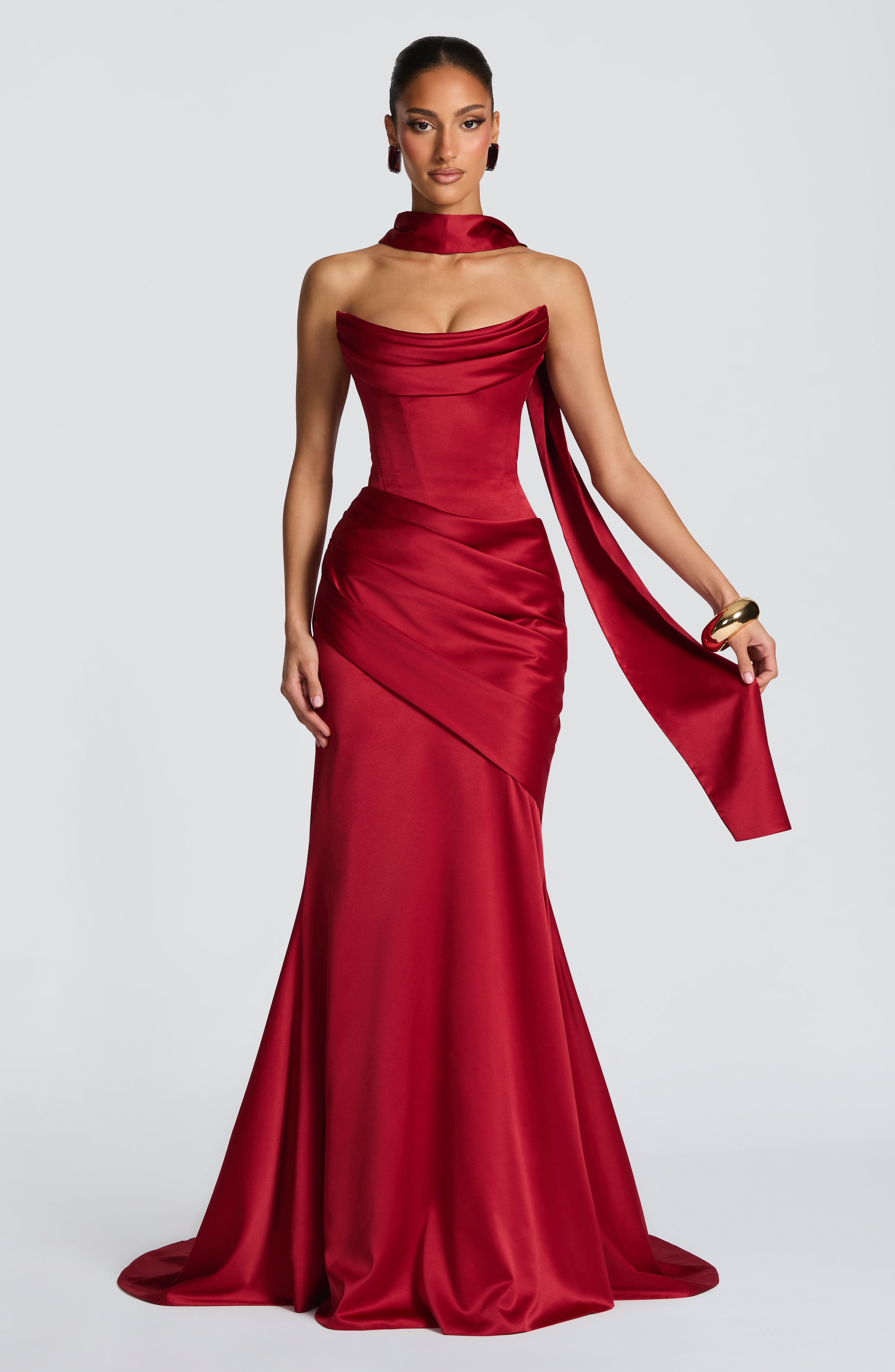 Deep Red Kensington Maxi Dress