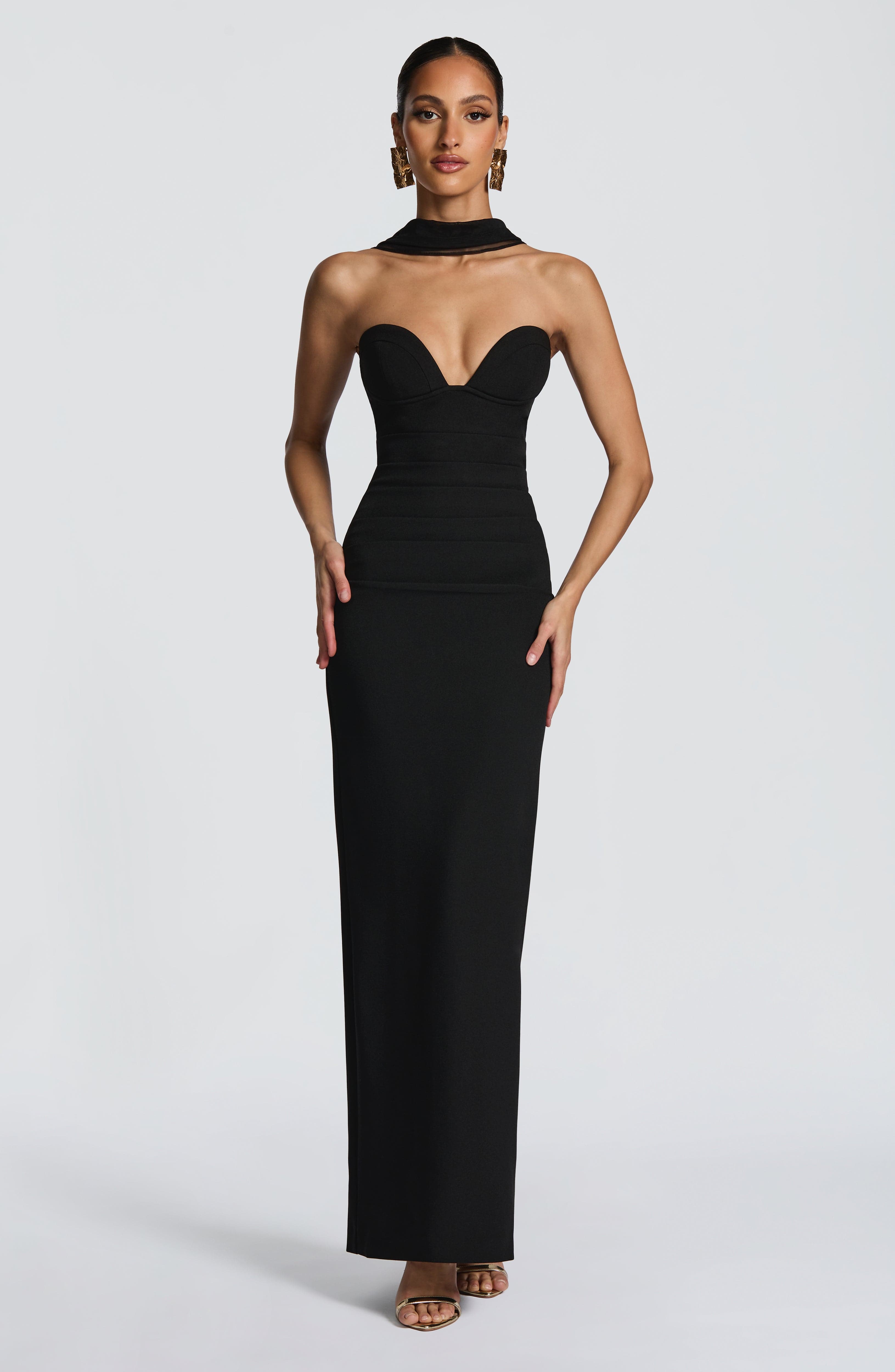 Lindsey Black Maxi Dress