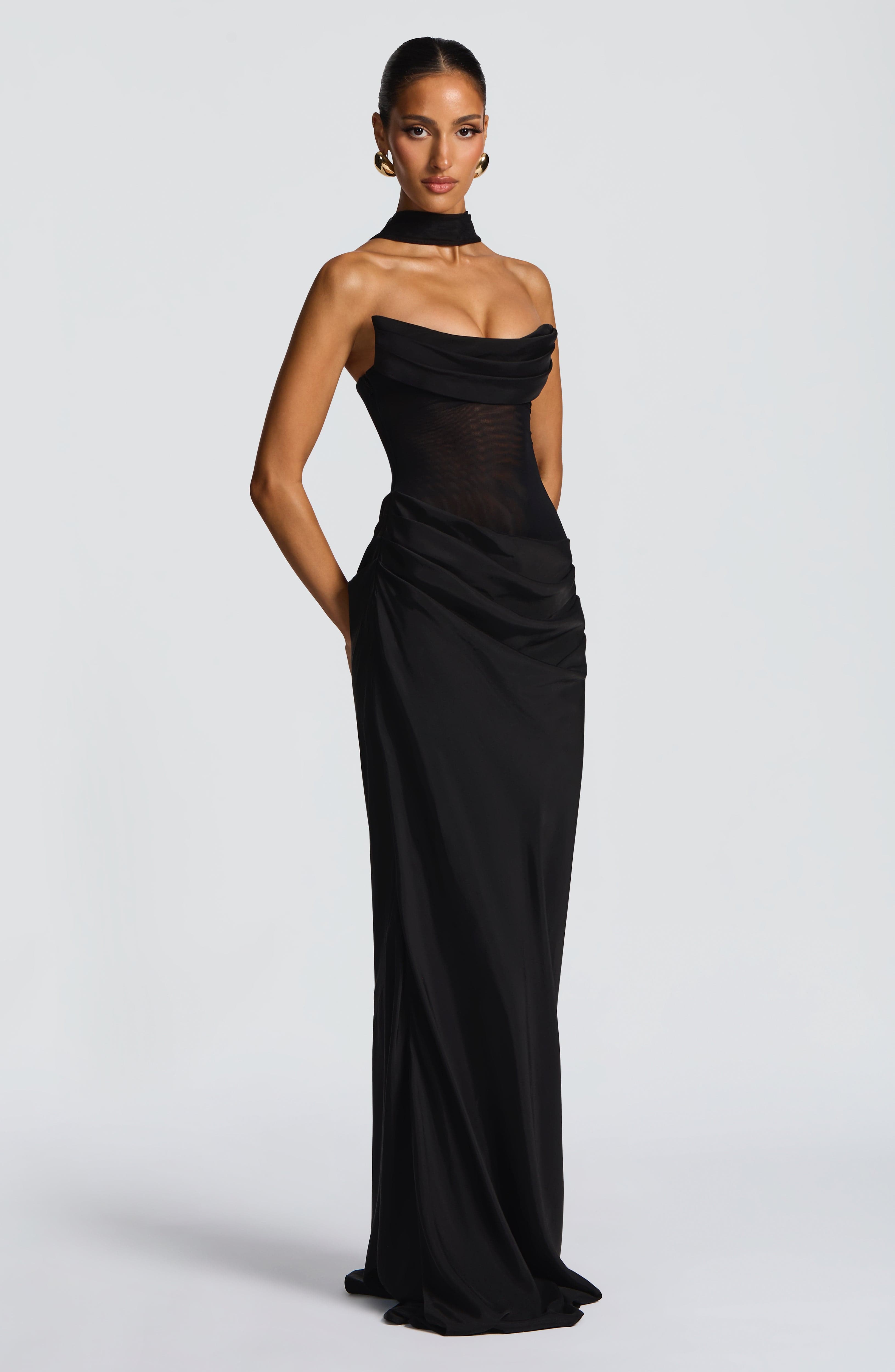 Liora Black Maxi Dress