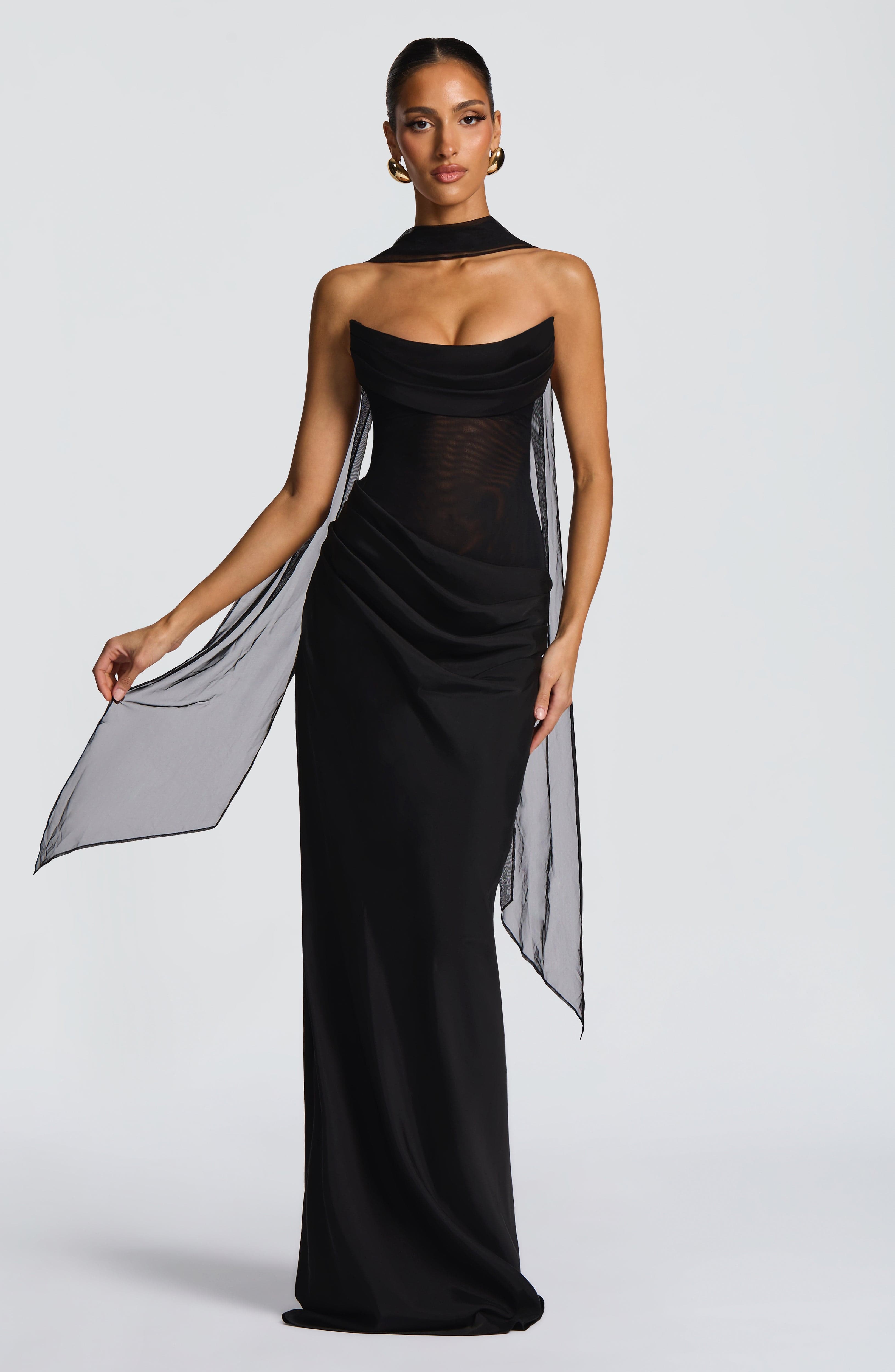 Liora Black Maxi Dress